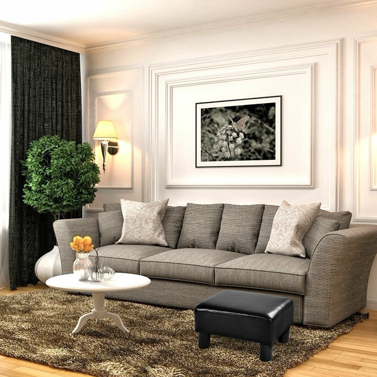 Costway CYW50335BK Indoor-Ottomans - View #9