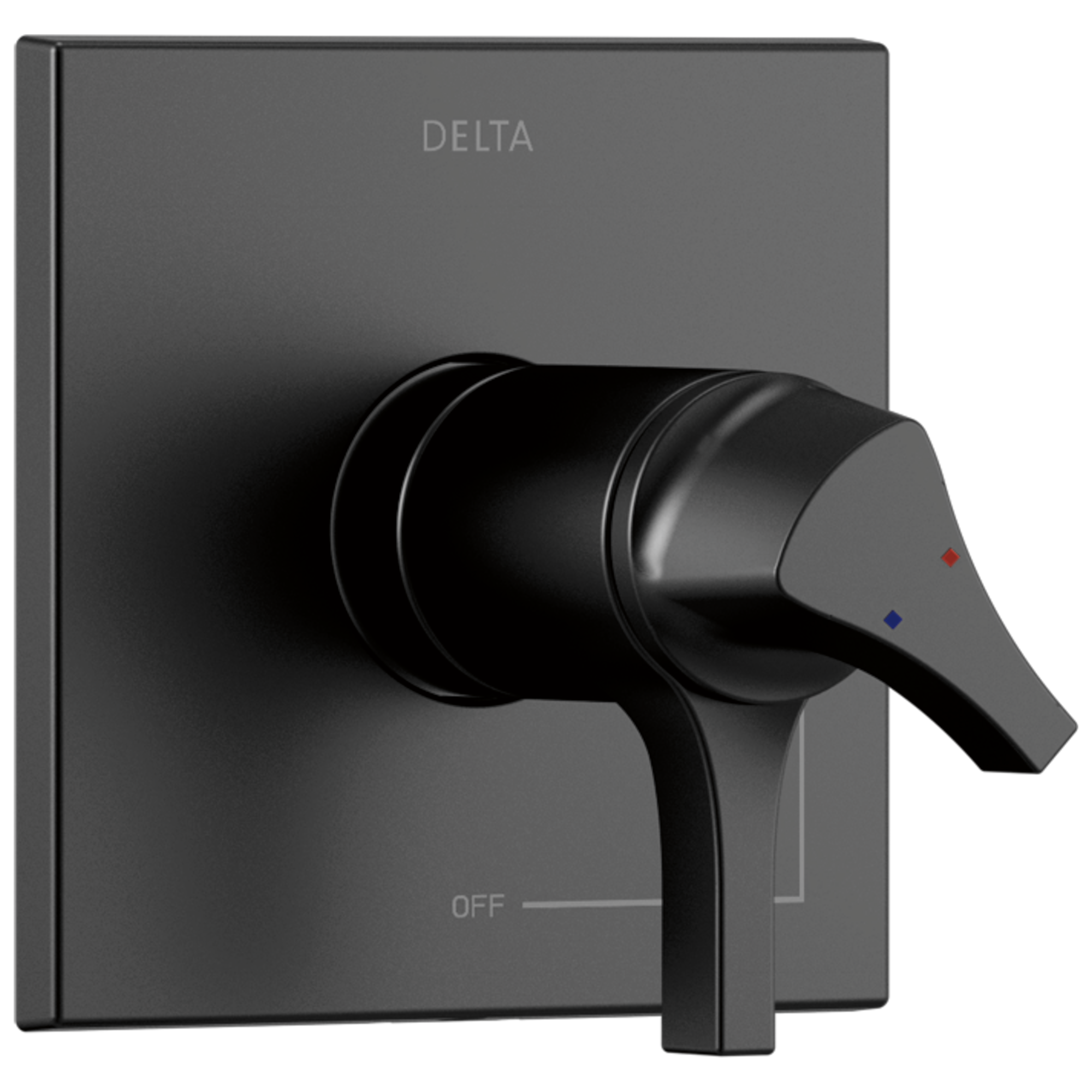 Delta T17T074-BL Zura Matte Black 3.5-Inches Universal Bathtub/Shower Trim ring 0.5-Inches -ID