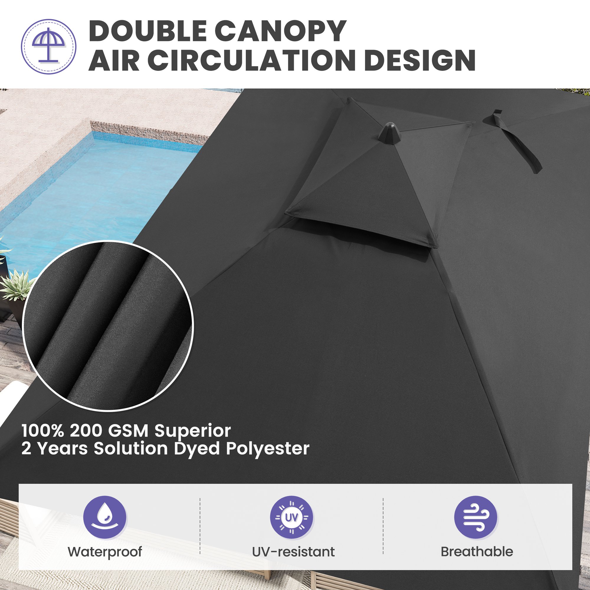 Crestlive Products CL-PU013BLK Umbrellas-2 - View #3