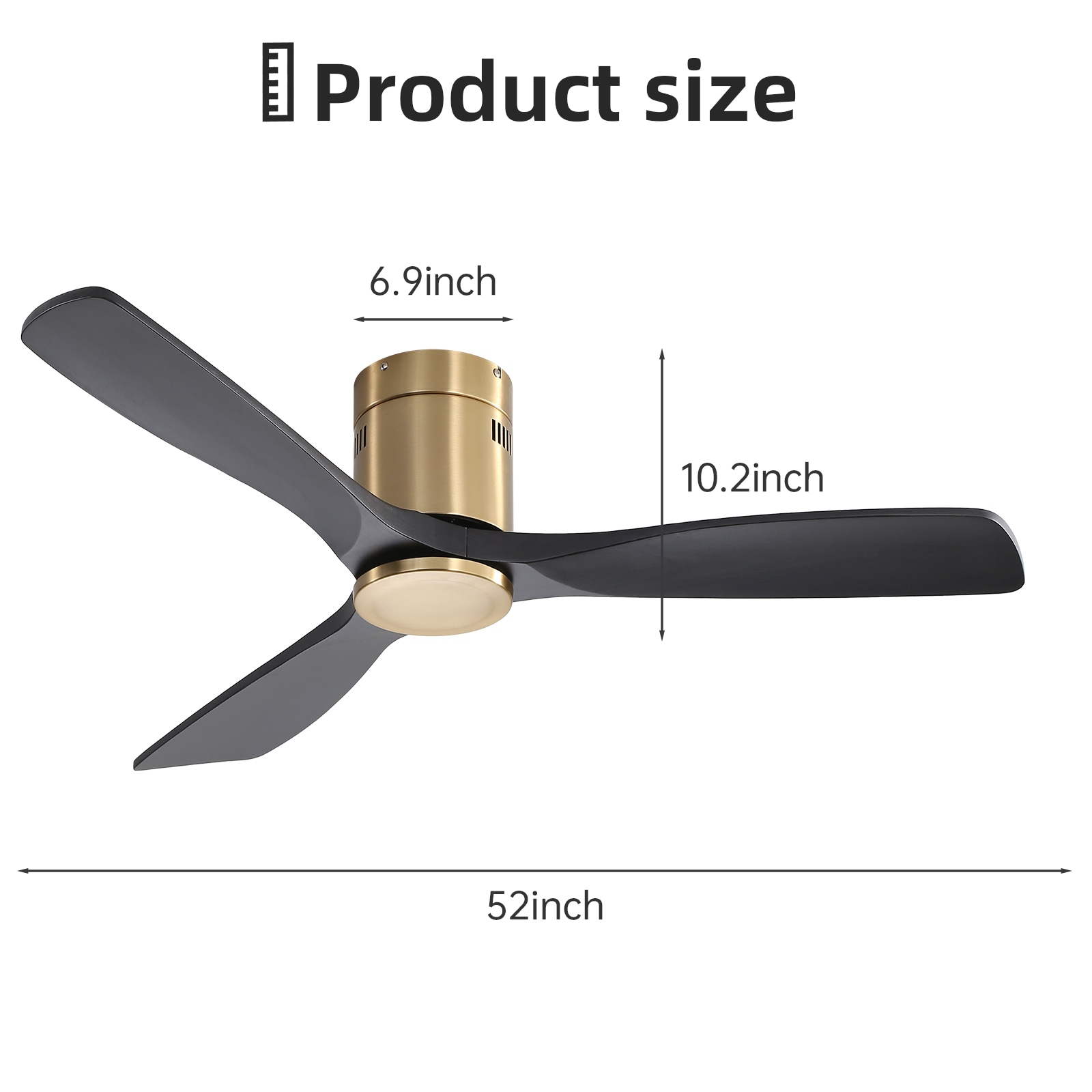 Sofucor LS-52143-BG-WD-YH-W Ceiling-Fans - View #9