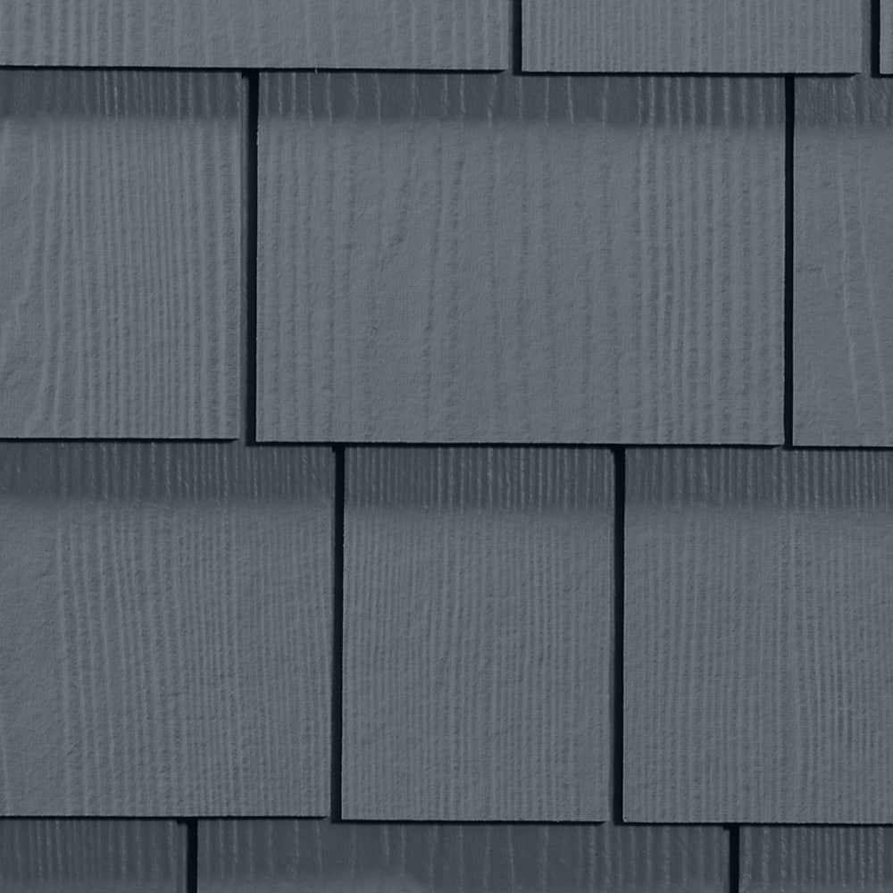 James Hardie 9851301 Statement Collection HZ10 Straight Fiber Cement Cedarmill Shingle siding panel Boothbay Blue 15.25-in x 48-in