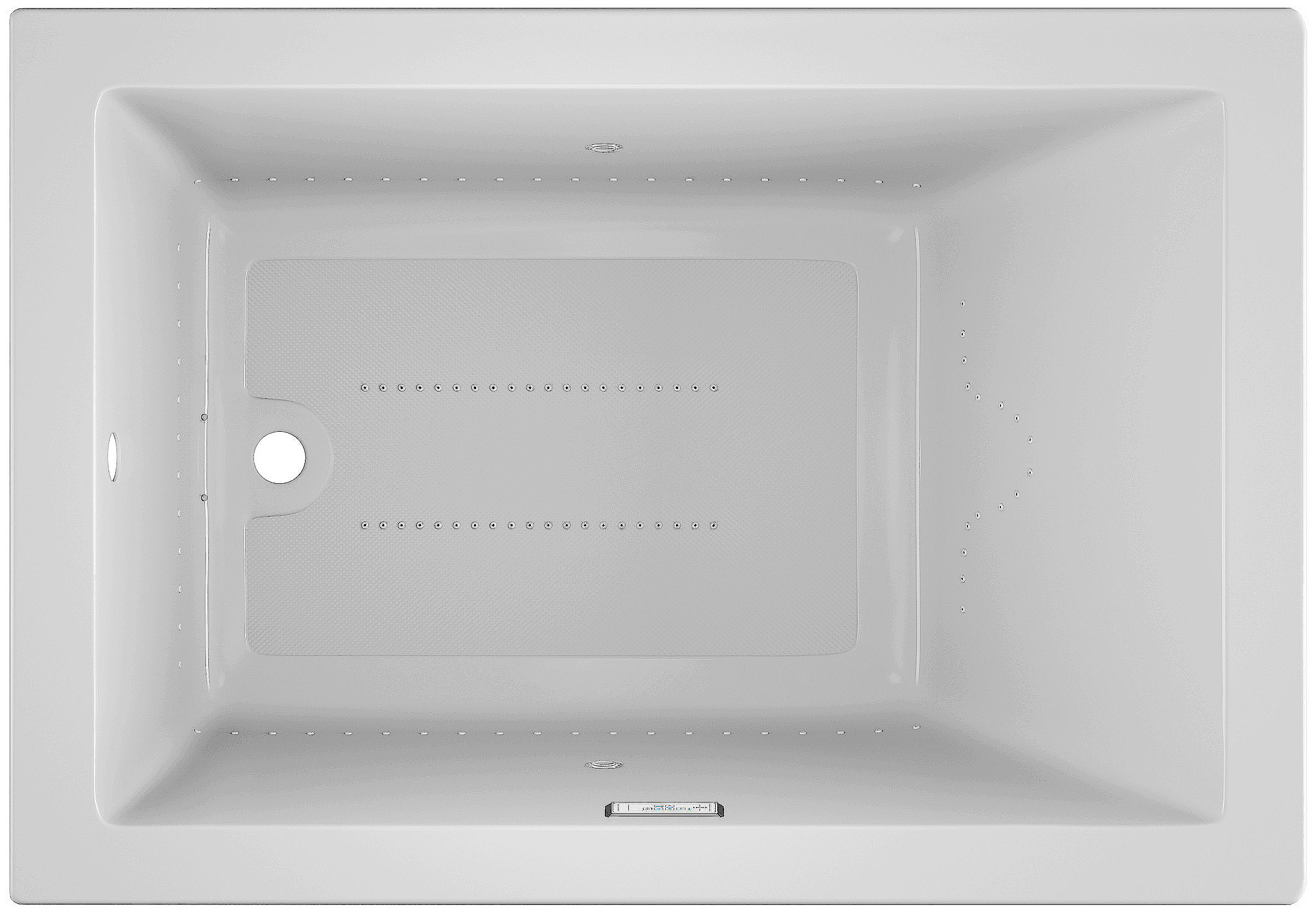 Solna 42-in x 60-in White Acrylic Drop-In Air Bath (Reversible Drain) | - Jacuzzi SOL6042ALR4CXW