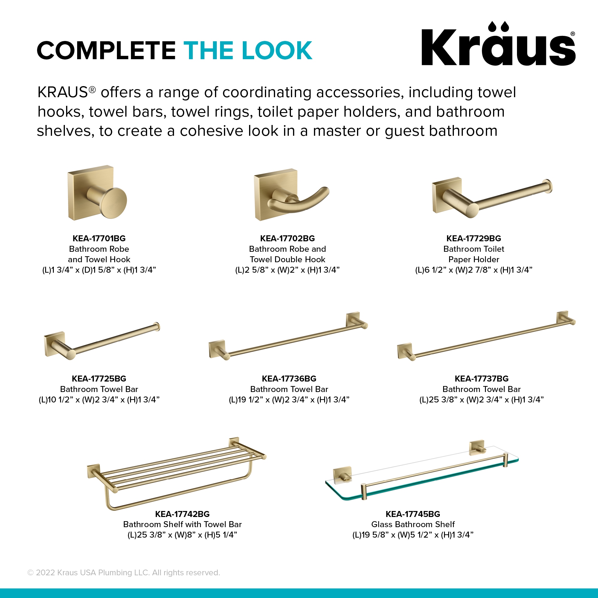 Kraus KEA-17745BG Bathroom-Shelves - View #7