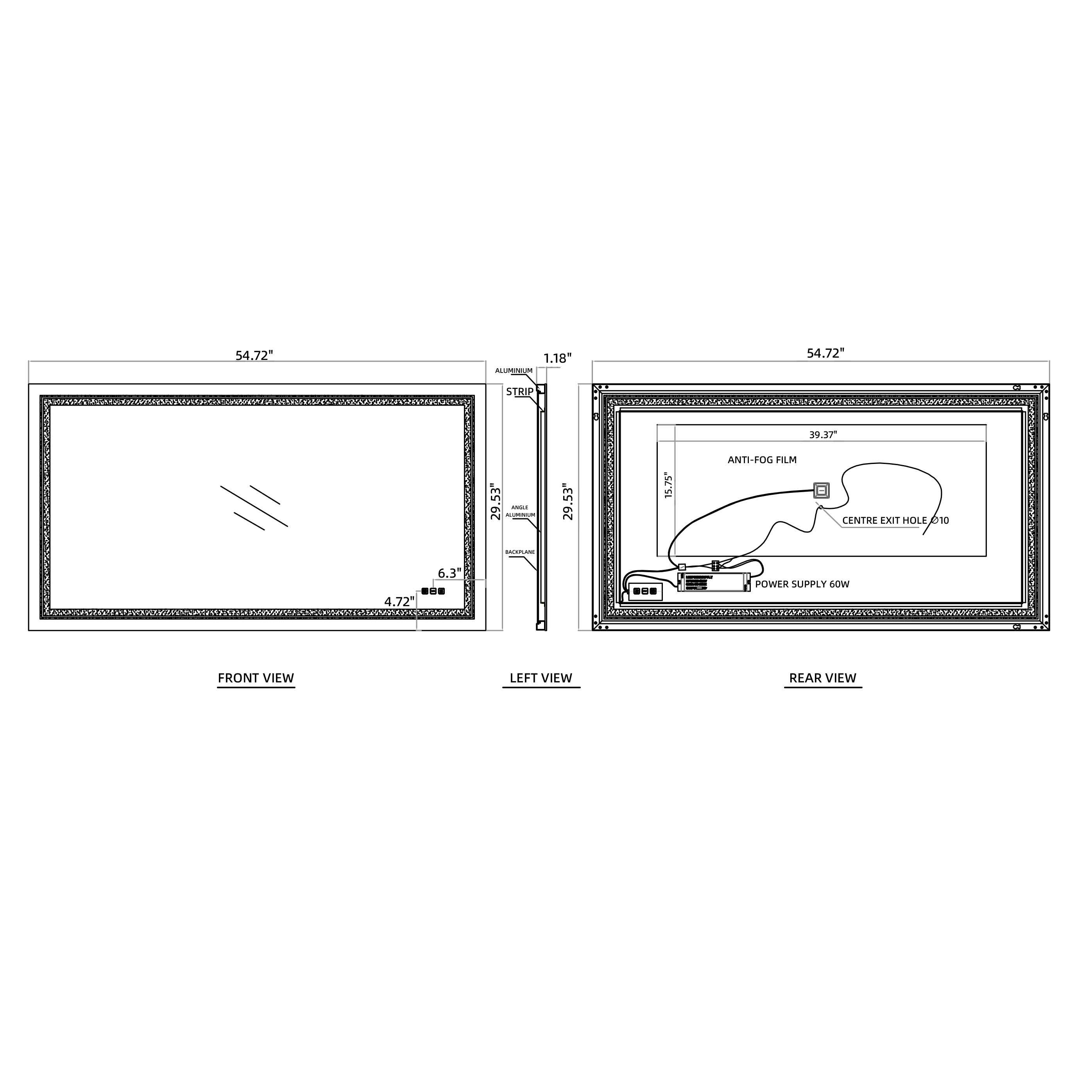 Bayfeve BF-125301-MIR Framed-Bath-Mirrors - View #7