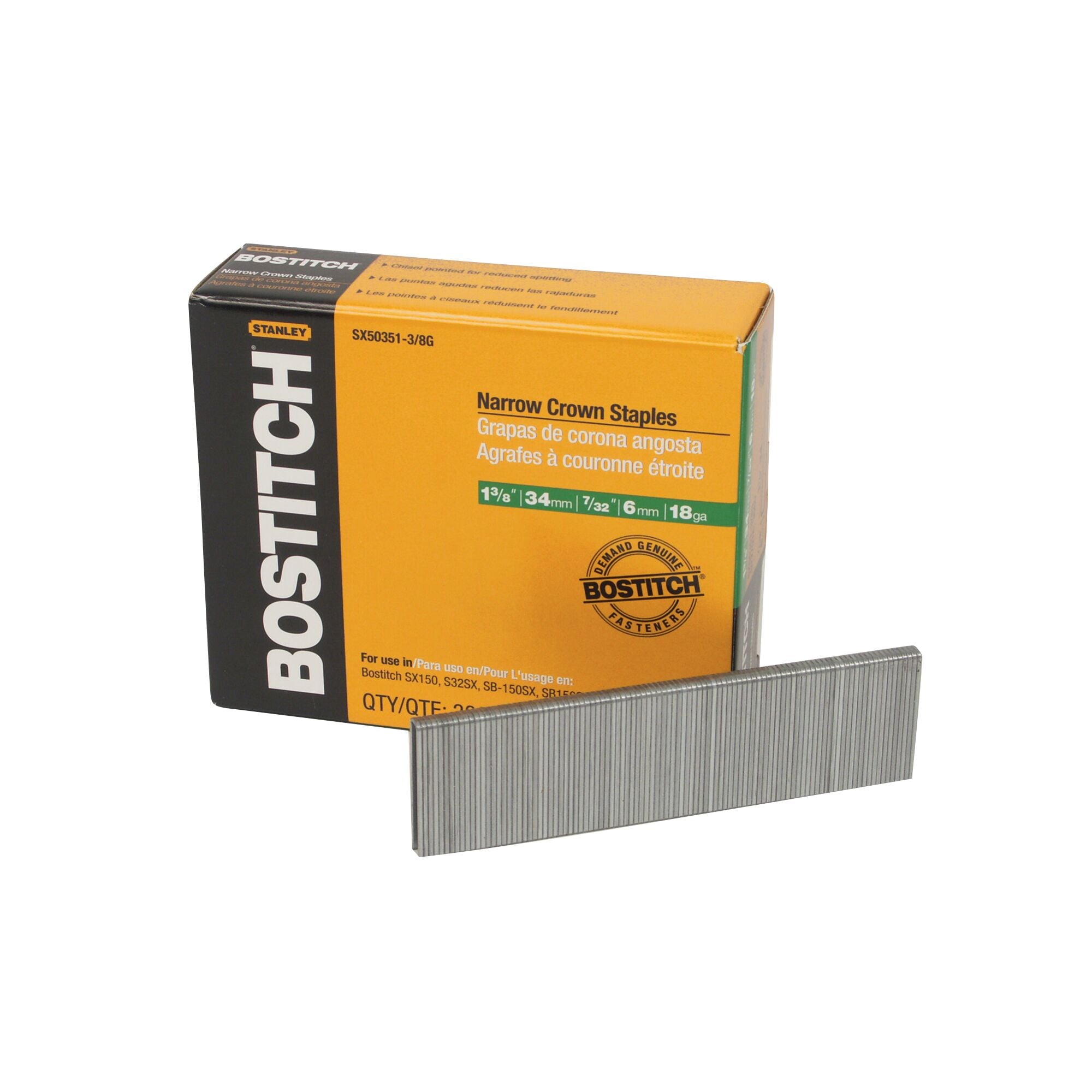 Bostitch SX50351-3/8G staples - View #4