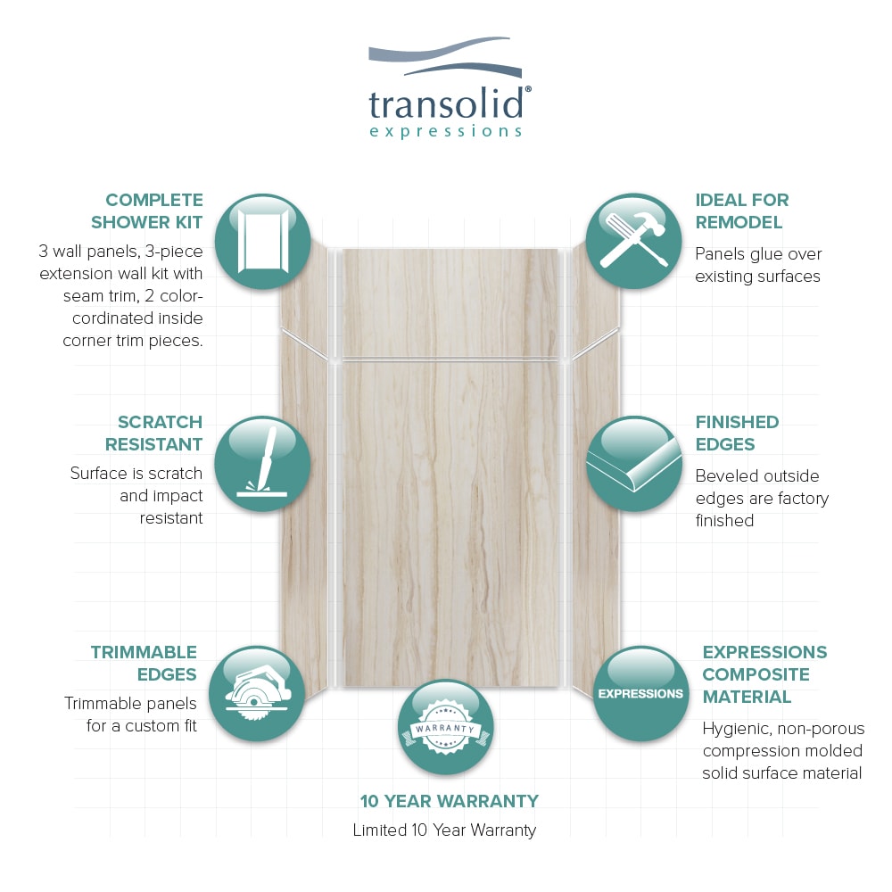 Transolid EWKX483696-43 Shower-Wall-Surrounds - View #5