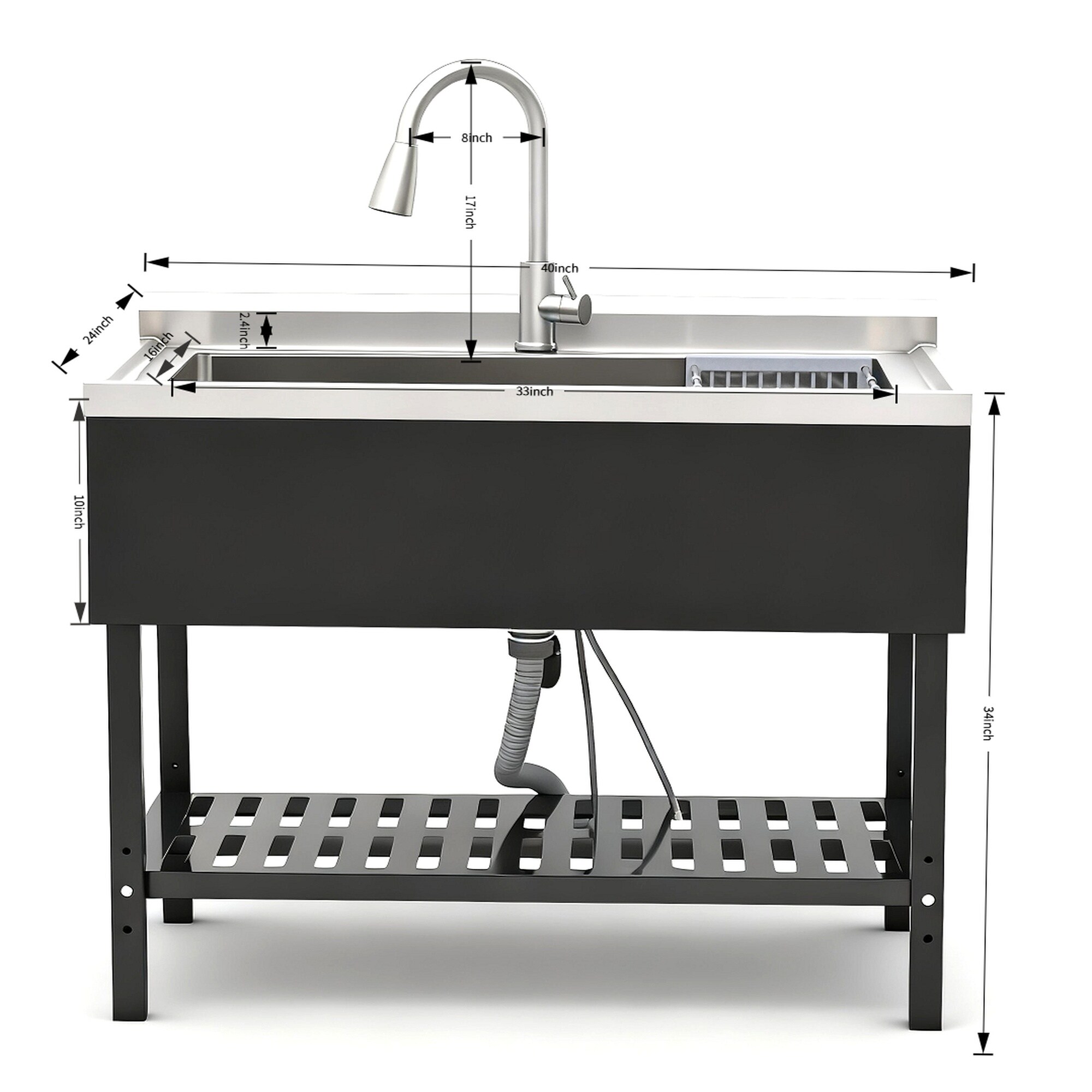 Vorene S-NOC254WDTQYU Kitchen-Sinks - View #2