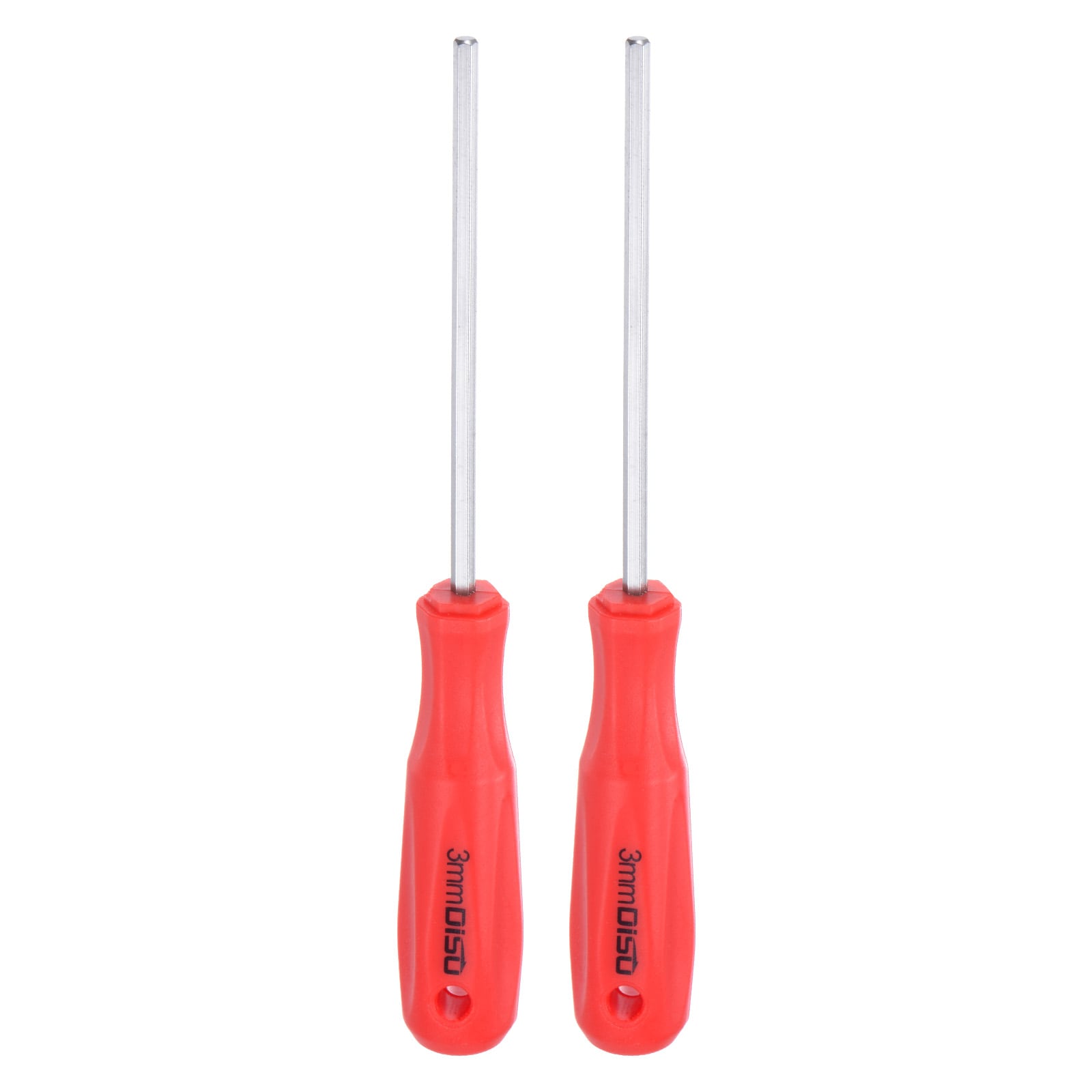 Harfington 2pcs Hex Magnetic Wrench Screwdriver 3x75mm Hex Key Metric Driver with 67mm Handle for Home Improvement Automotive Maintenance General Repair #S26032400UX5603
