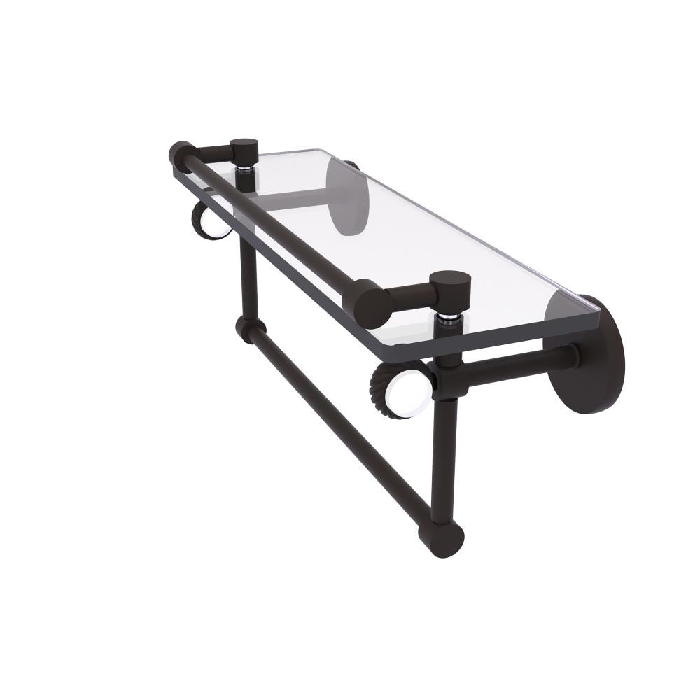 Allied Brass CV-1TBT-16-GAL-ORB Clearview Oil Rubbed Bronze Wall mount Bathroom Shelf ( 16-in x 6.7-in x 5-in )