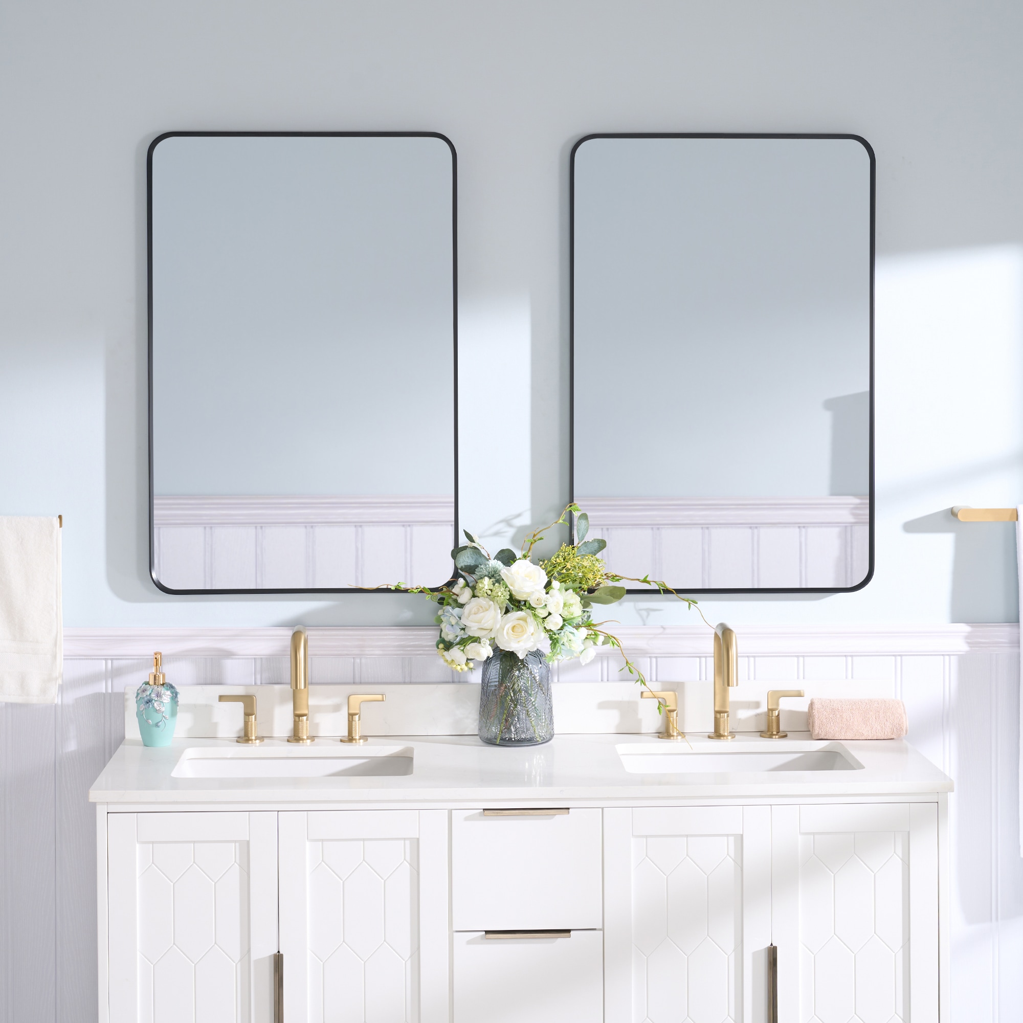 WELLFOR F1MR2436MB Framed-Bath-Mirrors - View #2