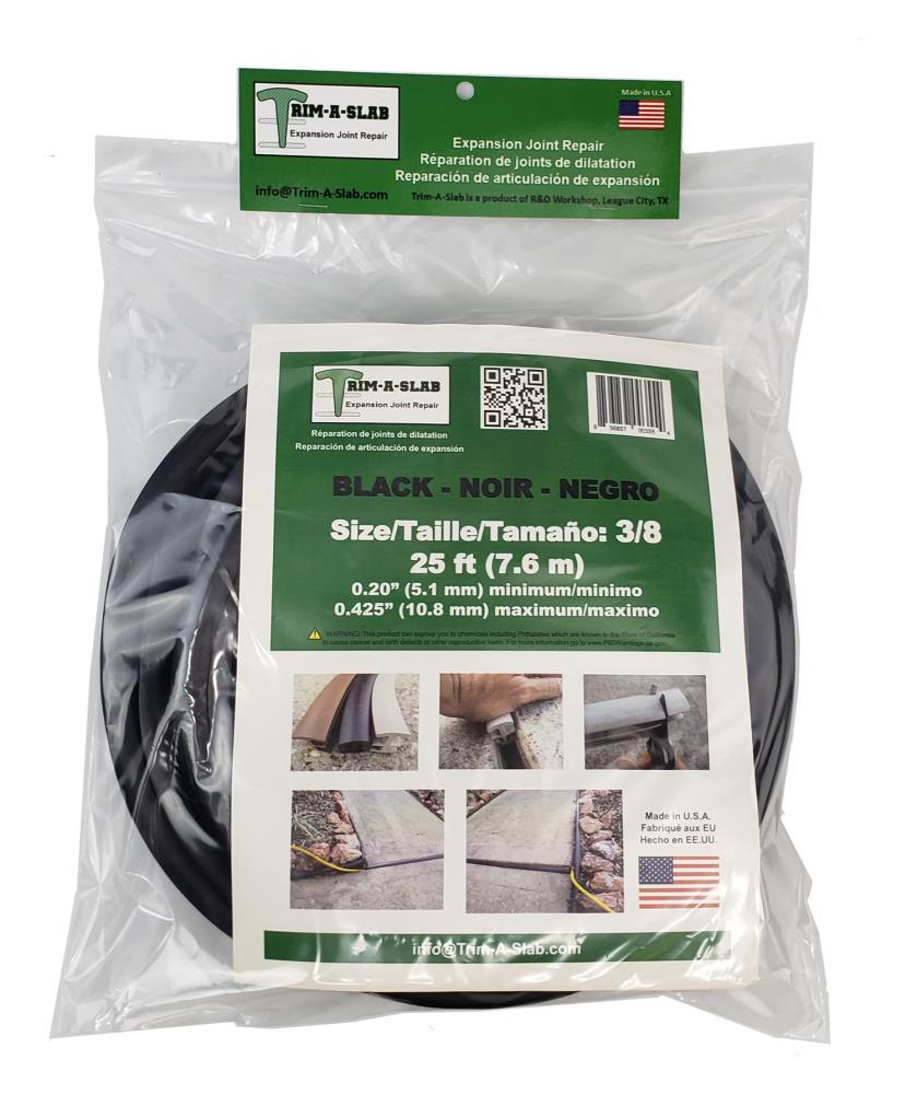 Trim-A-Slab 1/2 25' Available in Black: : Tools & Home