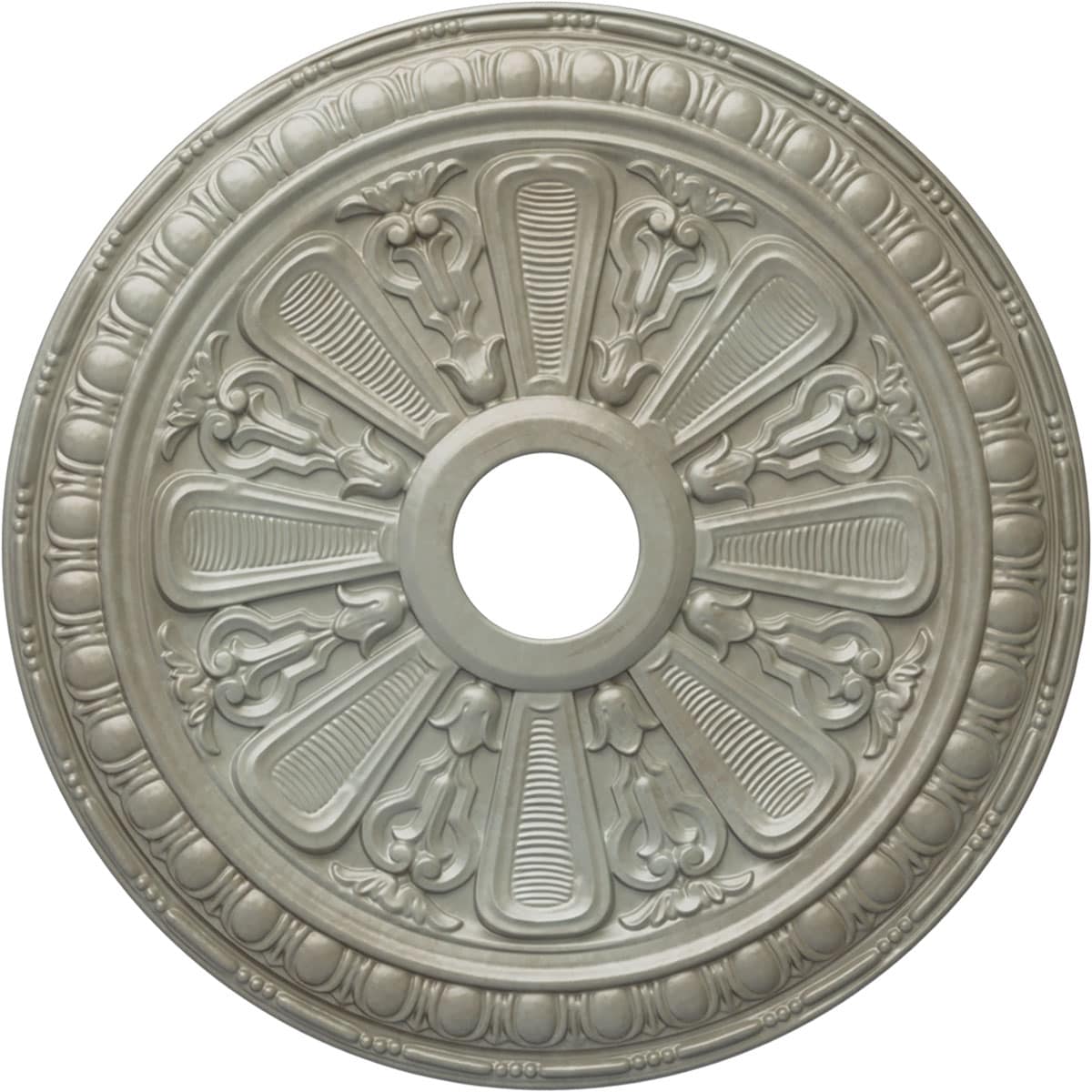 Ekena Millwork CM23BIFLS Bristol 23.5-in W x 23.5-in L Painted Flash Gold Polyurethane Whole Ceiling Medallion