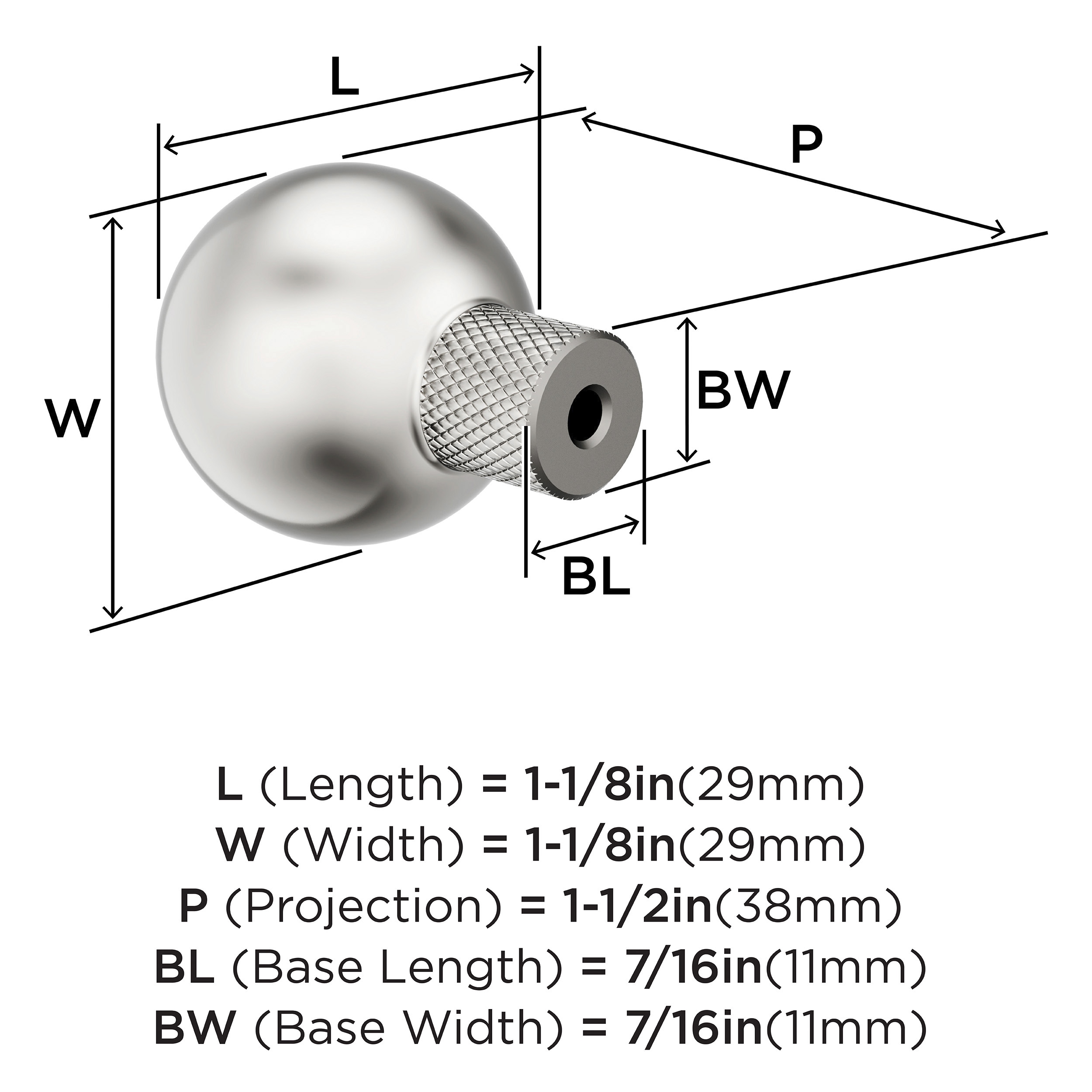 Amerock BP37680PN Cabinet-Knobs - View #4