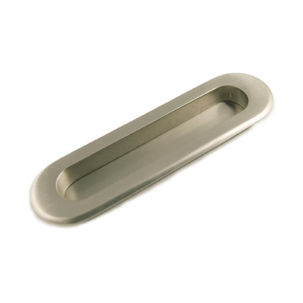 RK International 4-1/2-in Center to Center Satin Nickel Rectangular ...