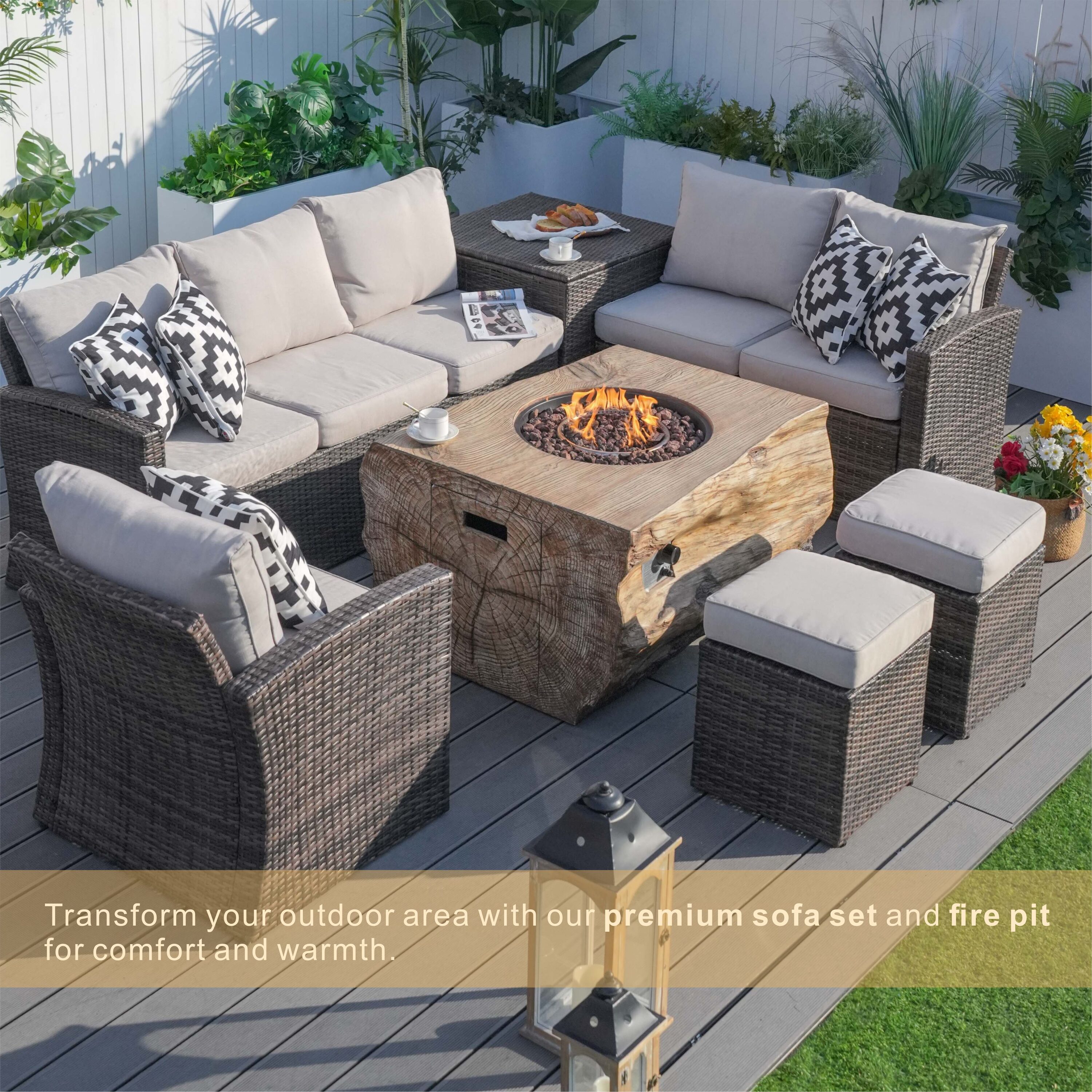 Moda Furnishings MAG-1403B-2170-B Patio-Conversation-Sets - View #12