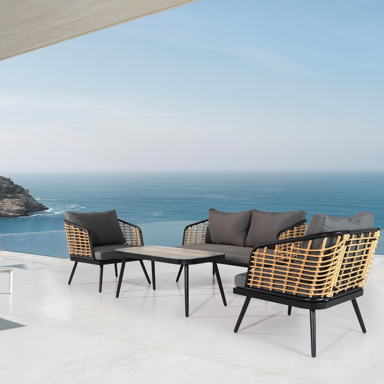 SINOFURN SYC540001GY Patio-Conversation-Sets - View #7