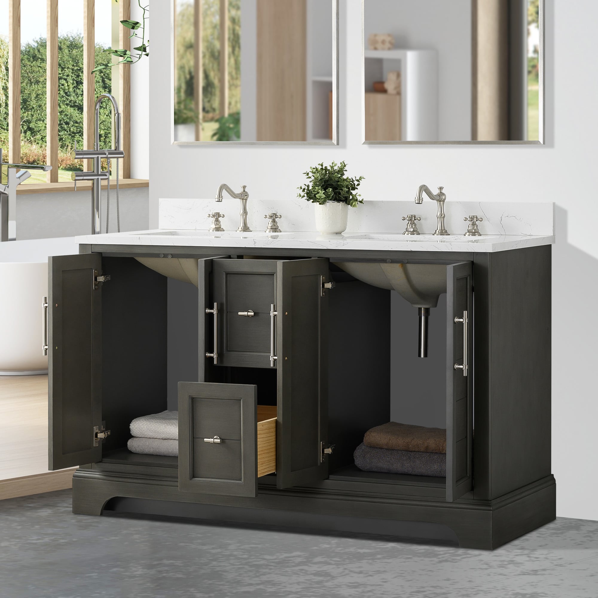 Vanity Art VA5054-SG Bath-Vanity-Combo - View #3