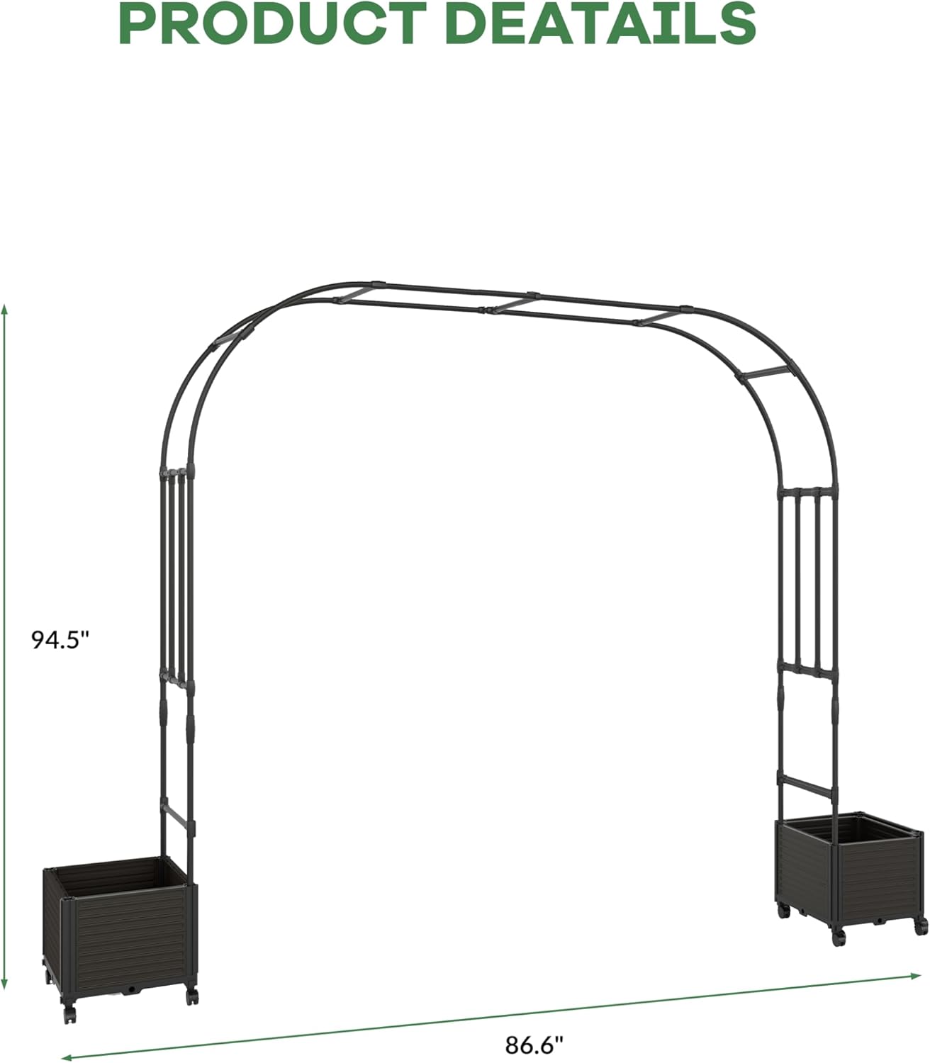 Qeetex LMY-PHO-339DLCGX Planter-Window-Box-Hardware - View #4