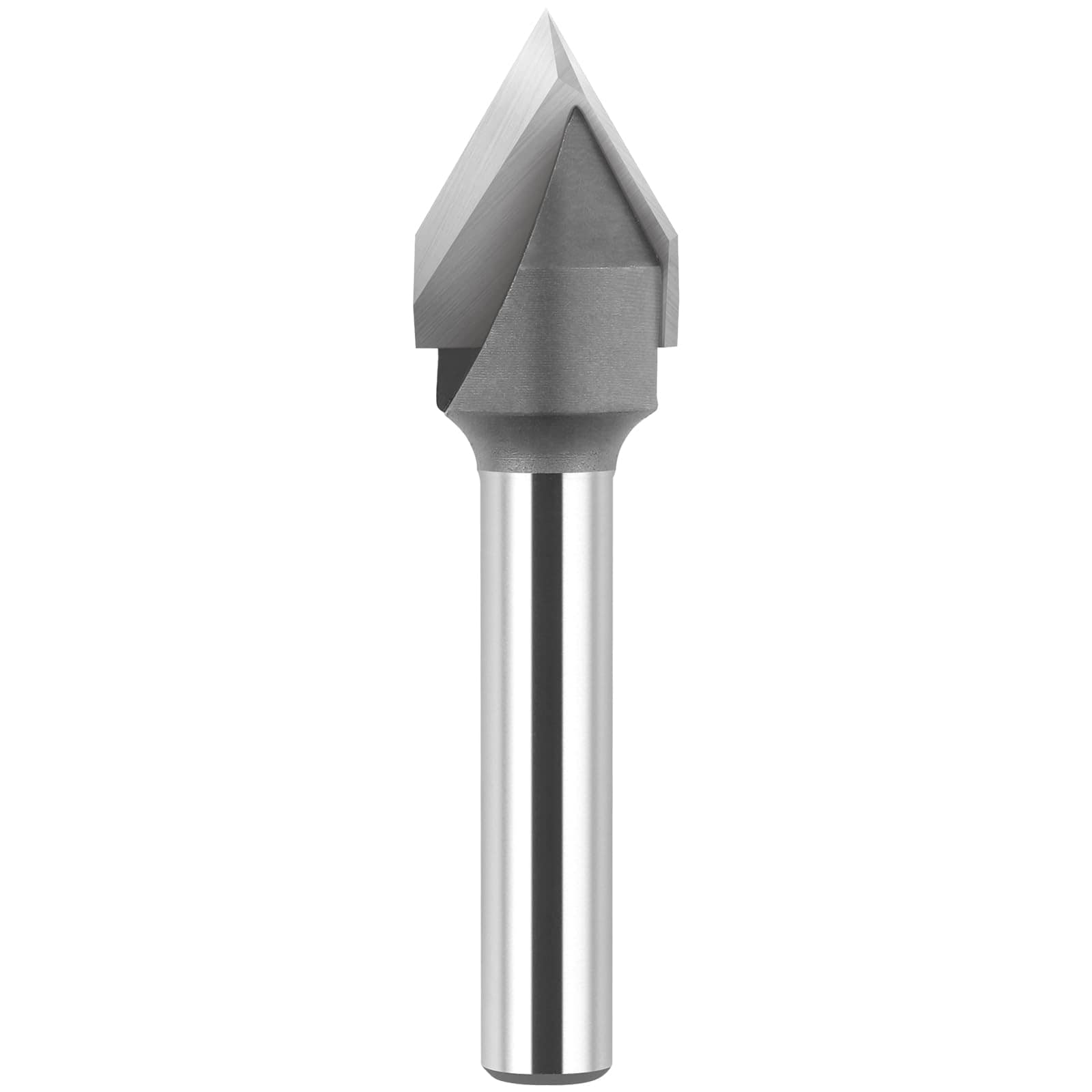 SenQWFa 60 Degree V Groove Router Bit 1 quarter Inch Shank Carbide Tipped Wood CNC Engraving Carving Bit durable home and #LDC0820C018