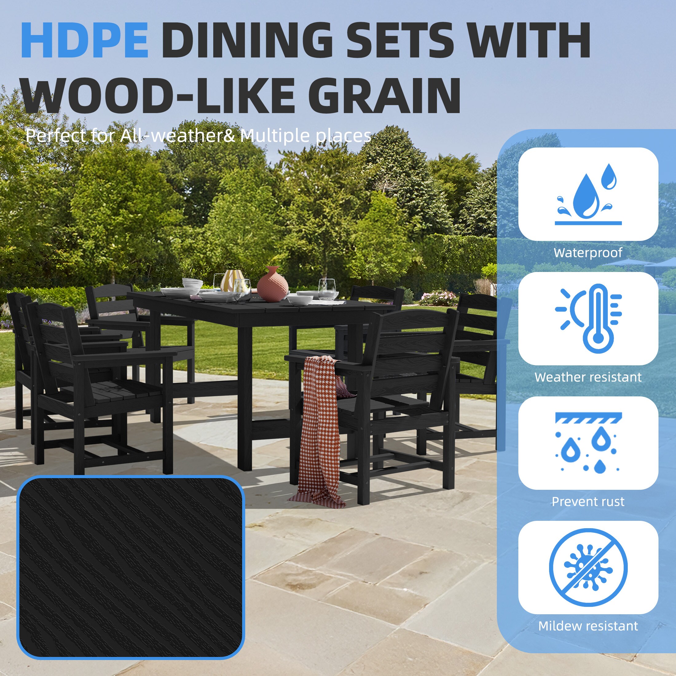 JEAREY PEJYCZY07-BK Patio-Dining-Sets - View #5