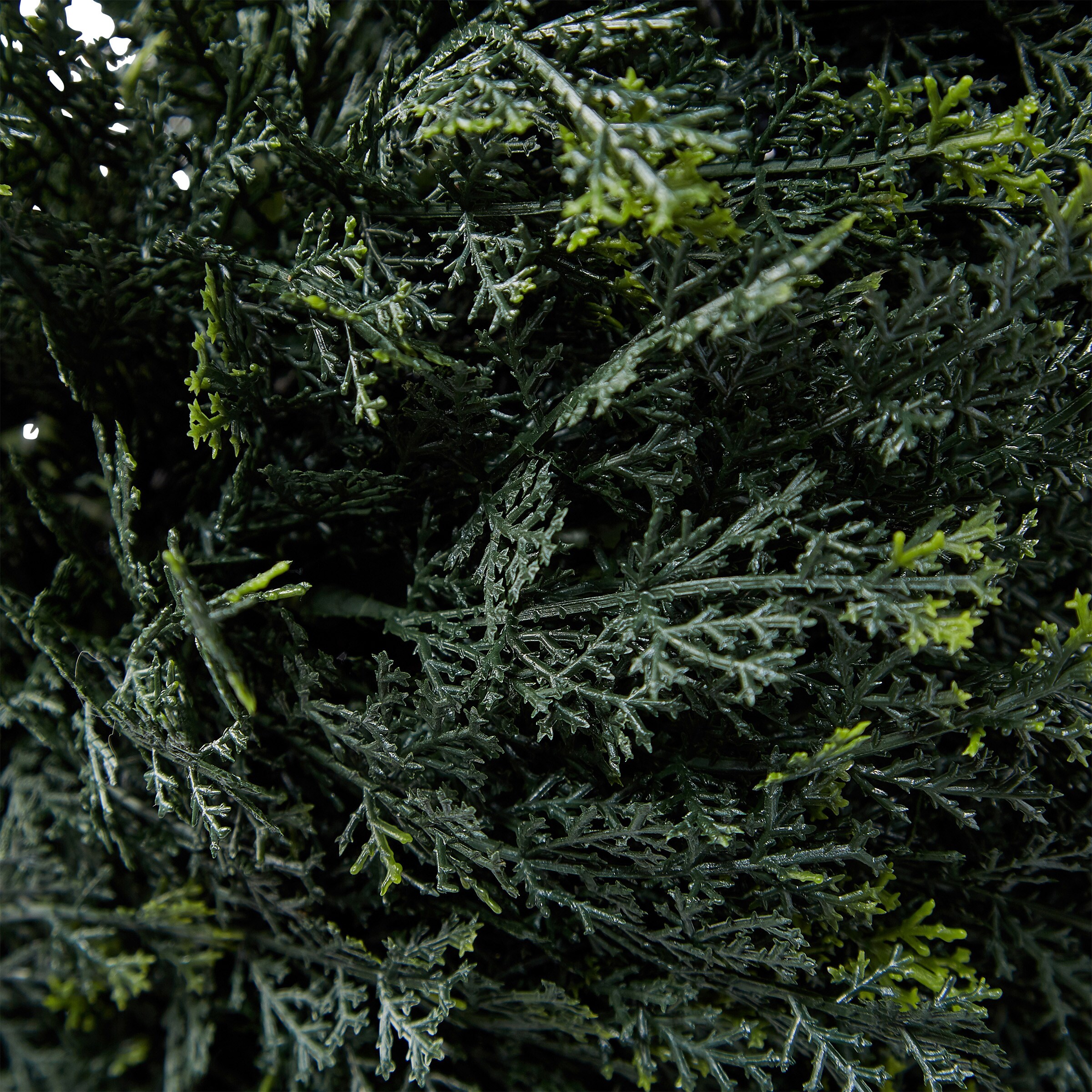 Nature Spring 4' Green Spiral Cypress Topiary in Black Pot