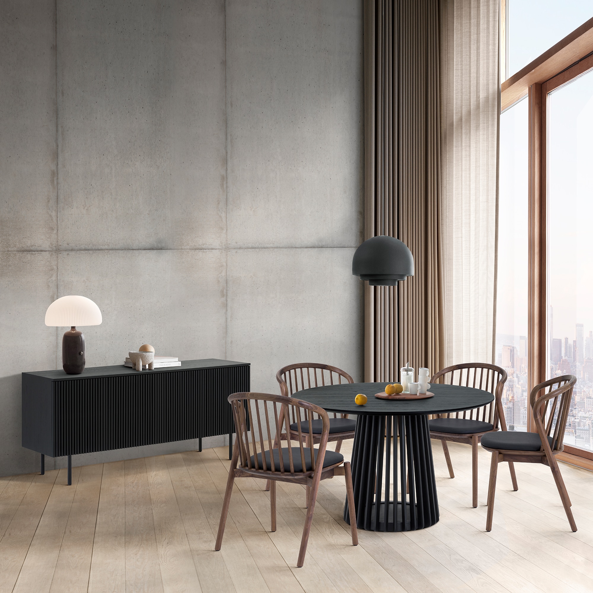 Armen Living SETRPABLK6ECWAL Dining-Sets - View #2