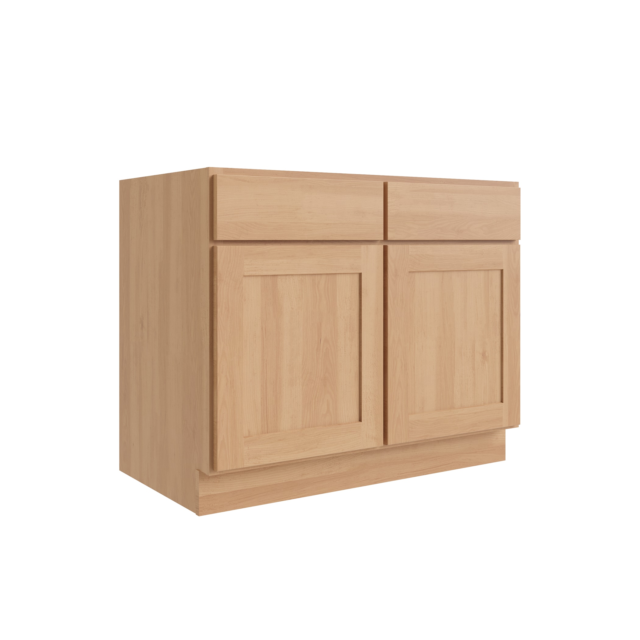RELIABILT L05-SB42 Parkstone 42-in W x 34.5-in H x 24-in D Wheat Rubberwood Sink Base Fully assembled Plywood Cabinet (Flat Panel Shaker)