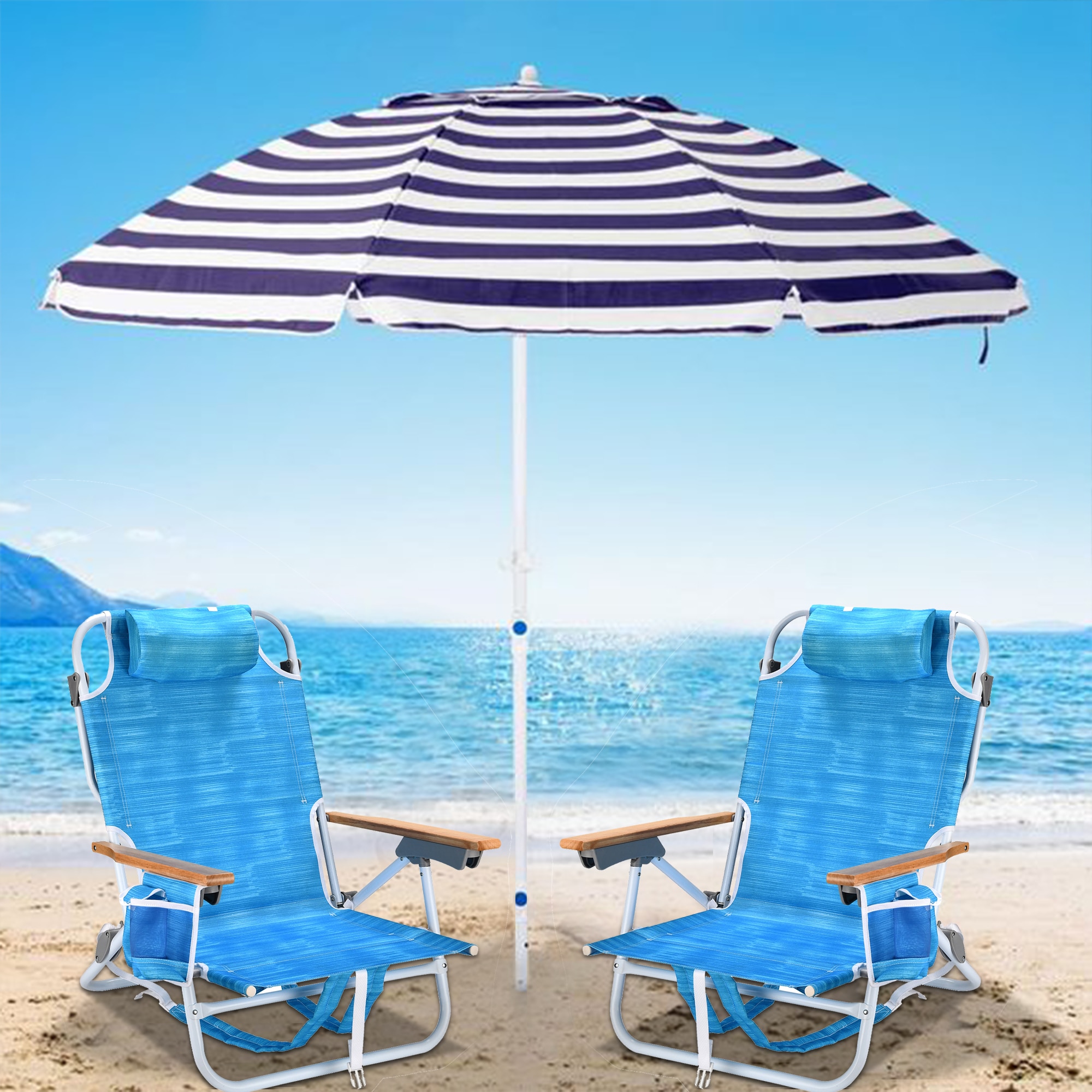 Kahomvis BEACH-QP109-265 Beach-Camping-Chairs - View #4