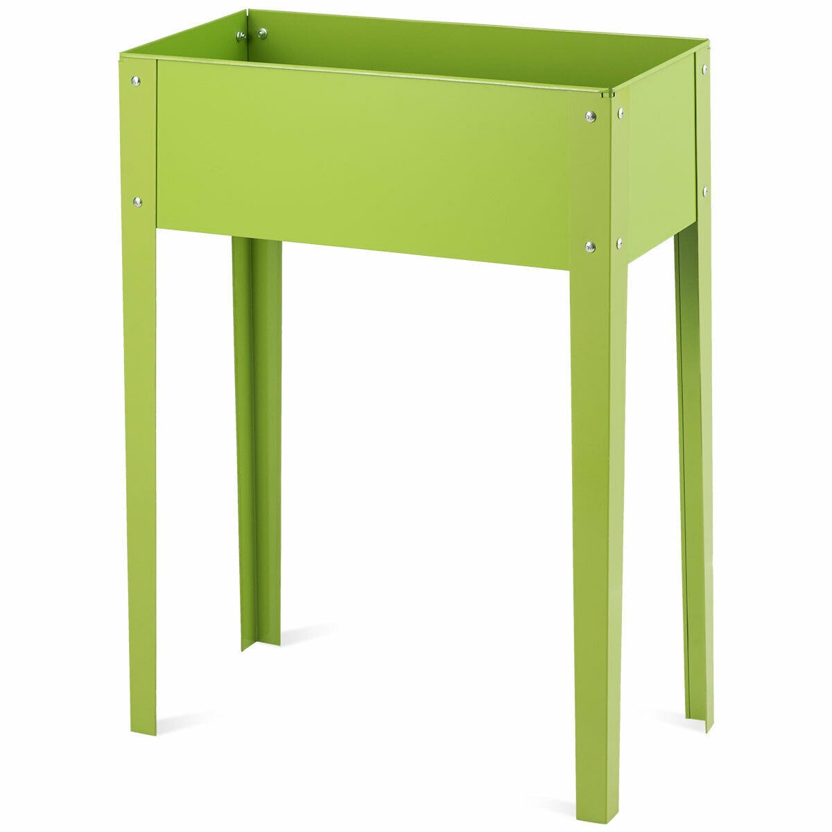 WELLFOR GT-HPY-3021 31.5-Inches H x 24.5-Inches W Fruit Green Outdoor Rectangular Galvanized steel Plant Stand