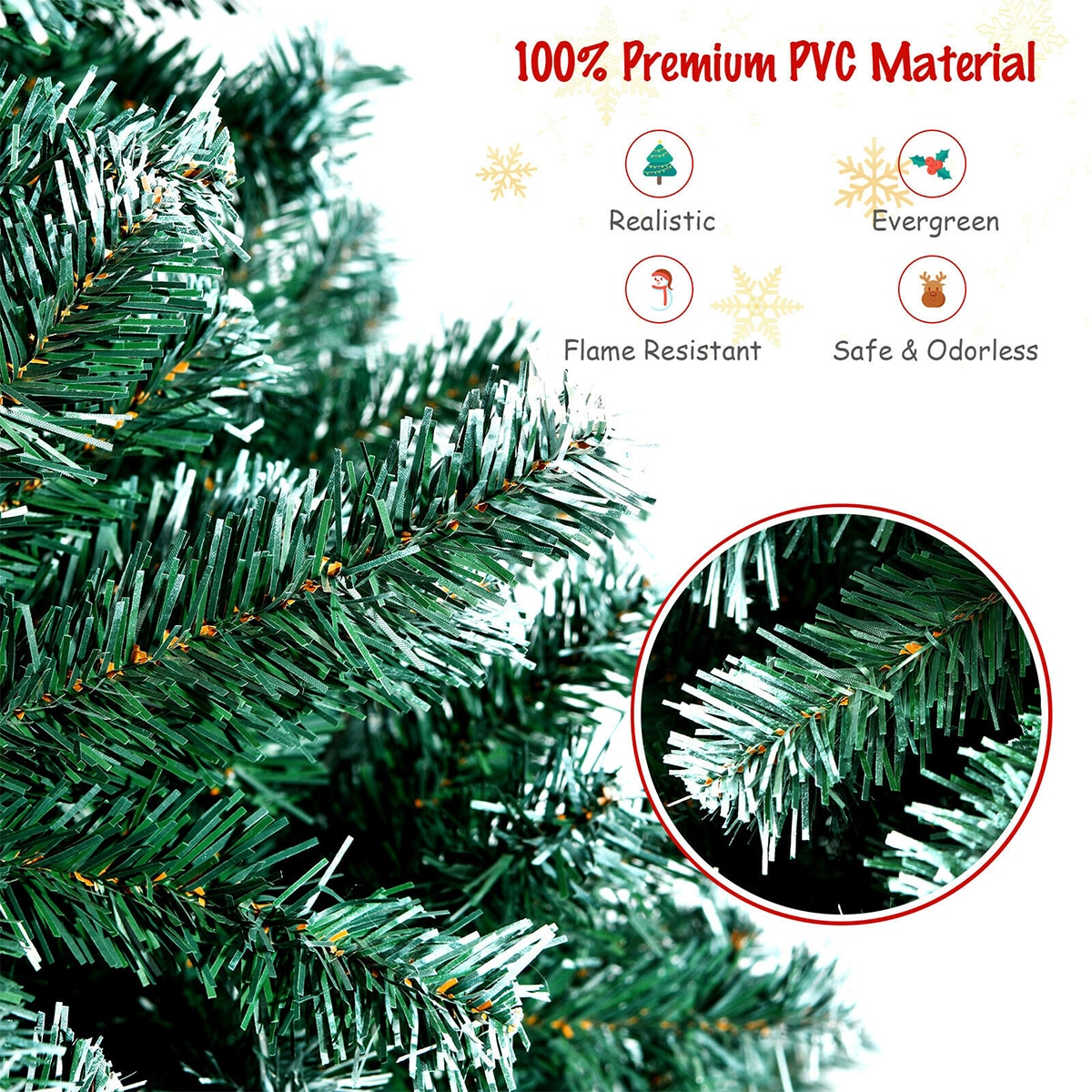 WELLFOR CM-HJY-23624 Artificial-Christmas-Trees - View #4