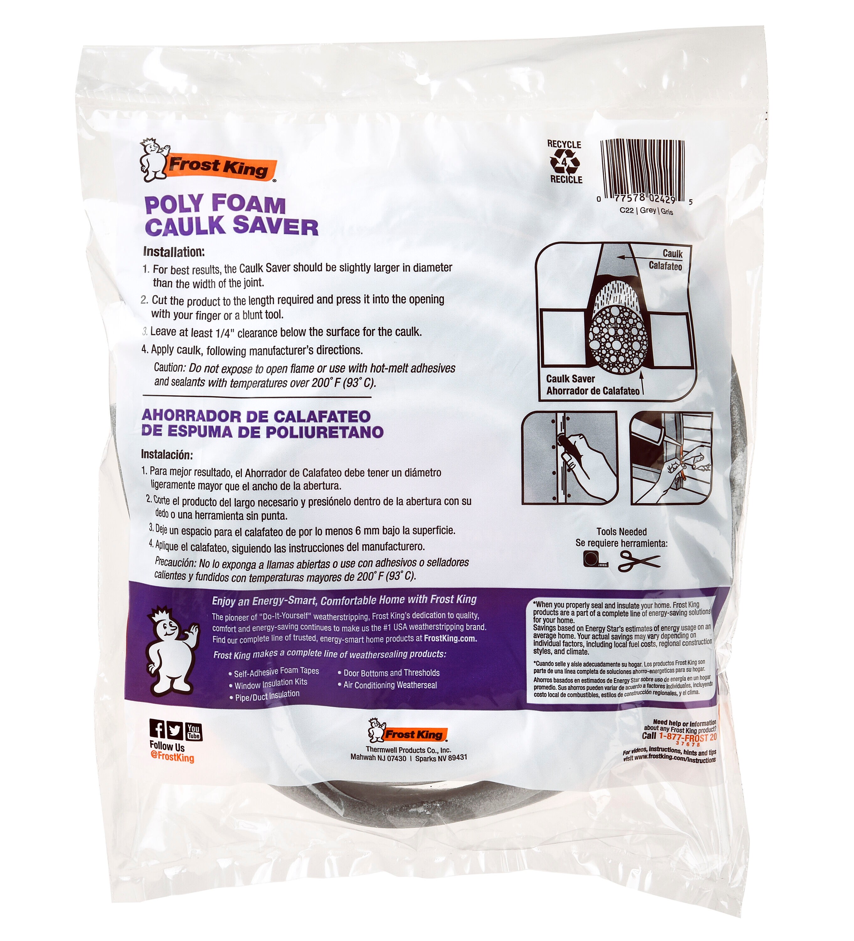 Frost King C22 Bath-Sealant - View #4