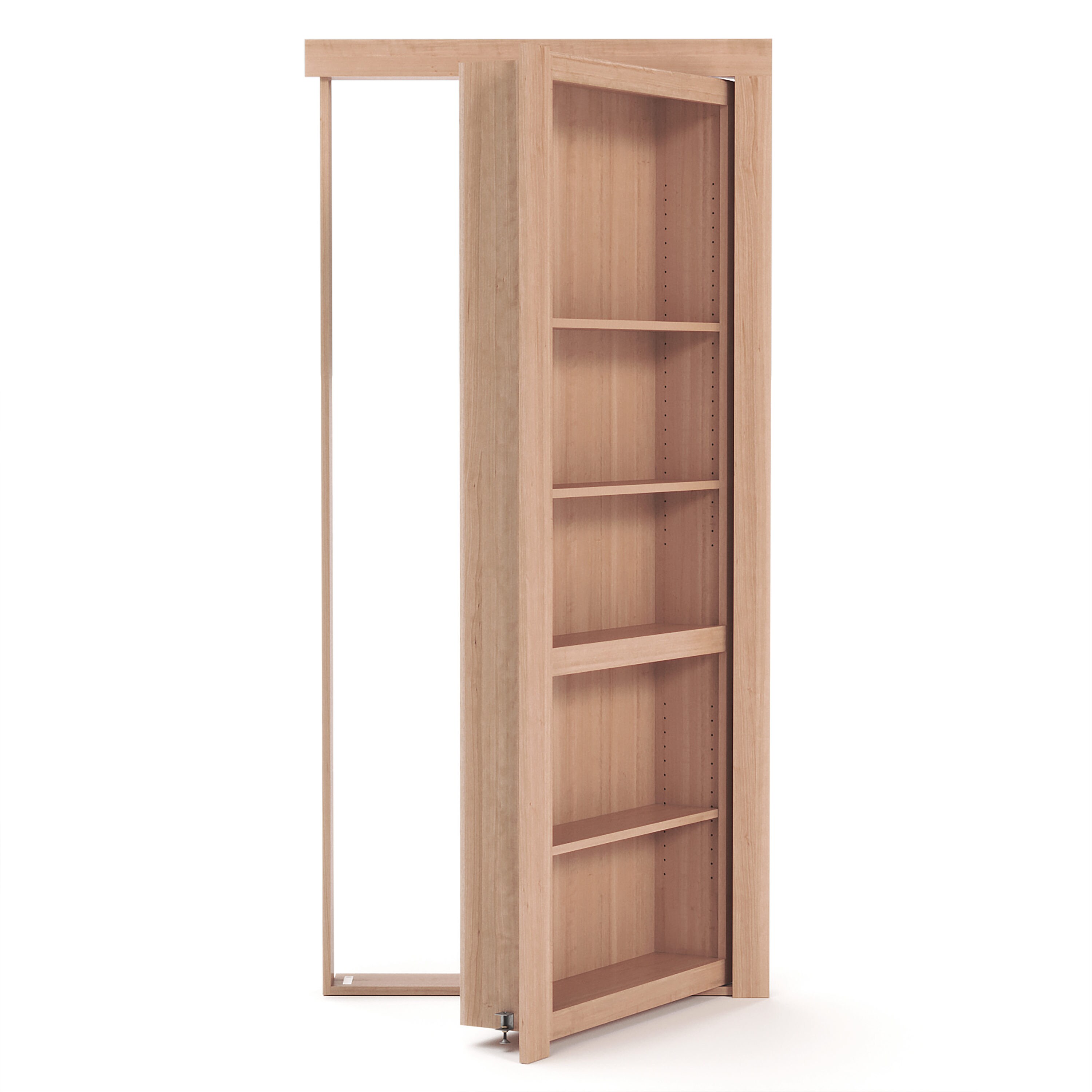 Shelf Invisidoor Bookcase Door, Assembled Flush Mount Bookcase Door By The Murphy