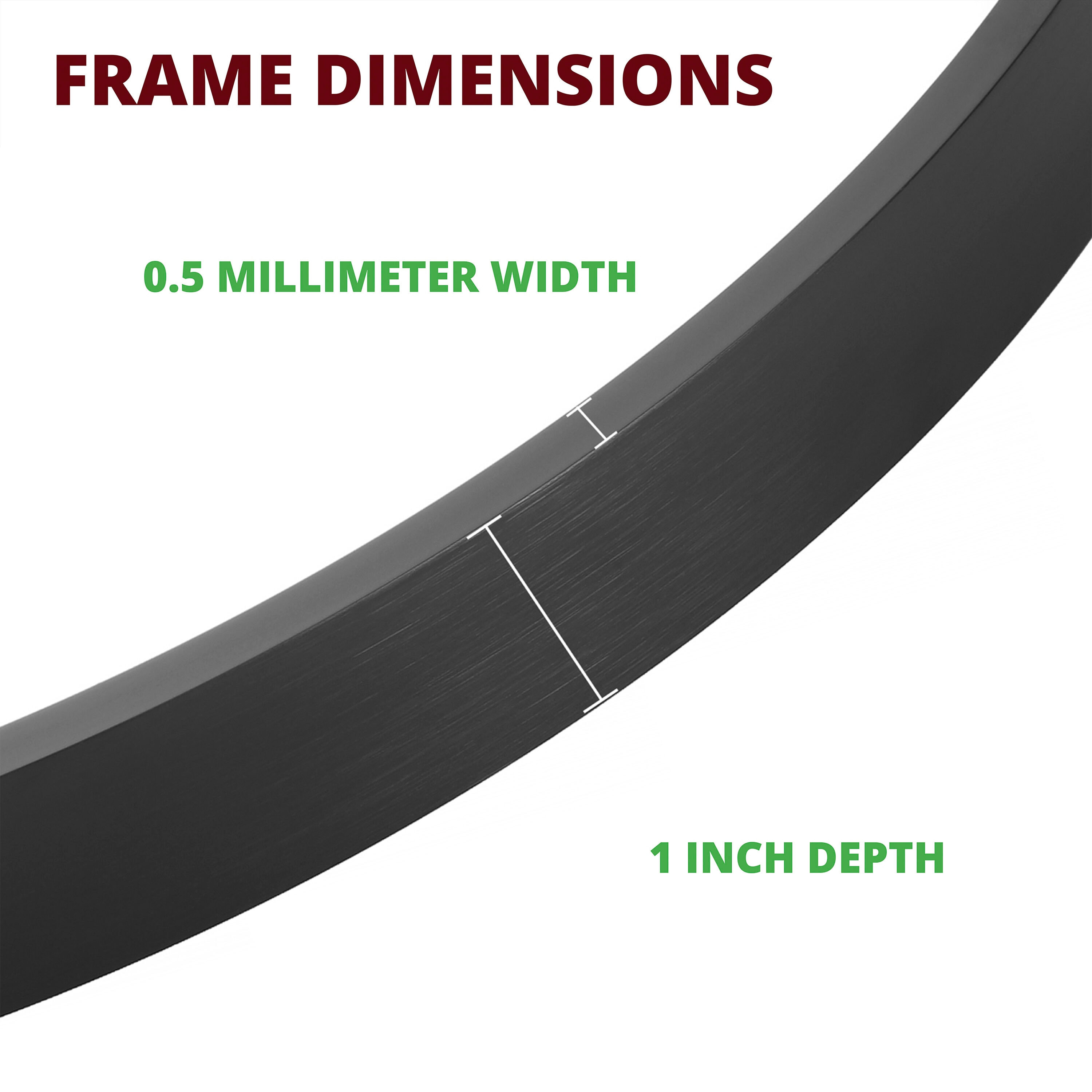Kinger Home 35" Round Gold Aluminum Wall Mirror
