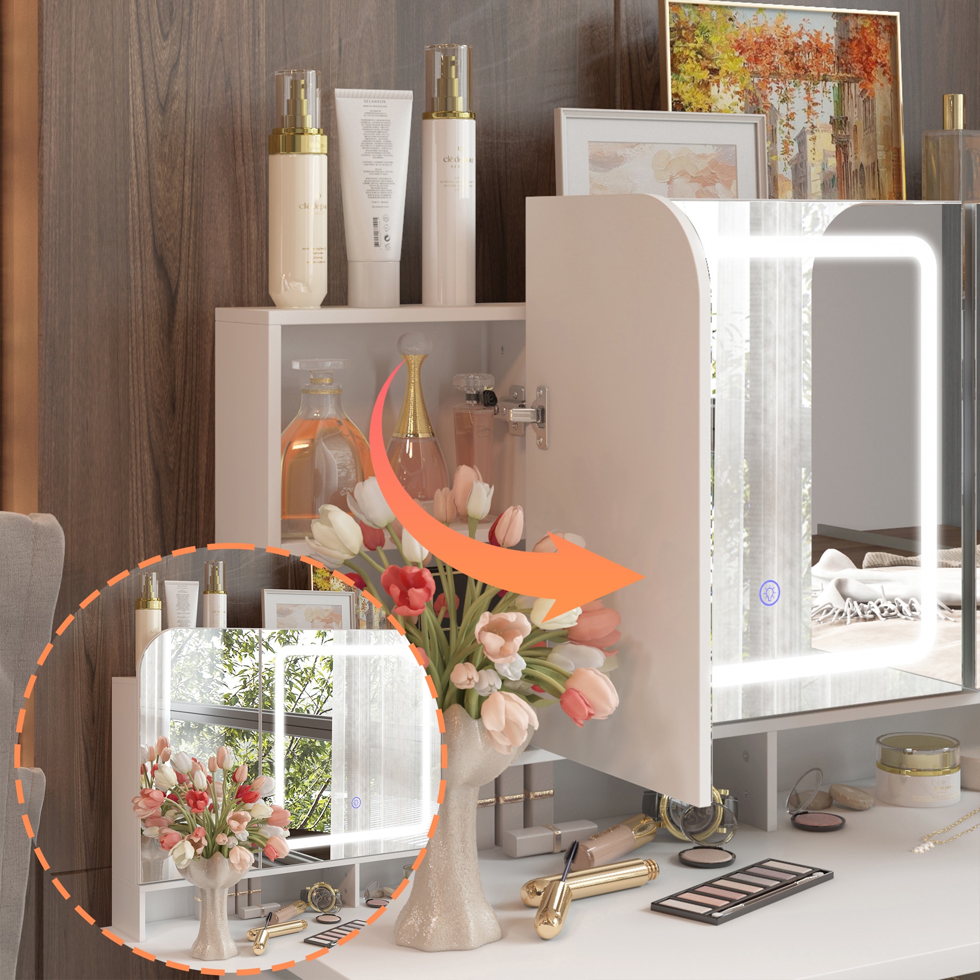 FUFU&GAGA LJY-KF210141-11 Bedroom-Vanities - View #8