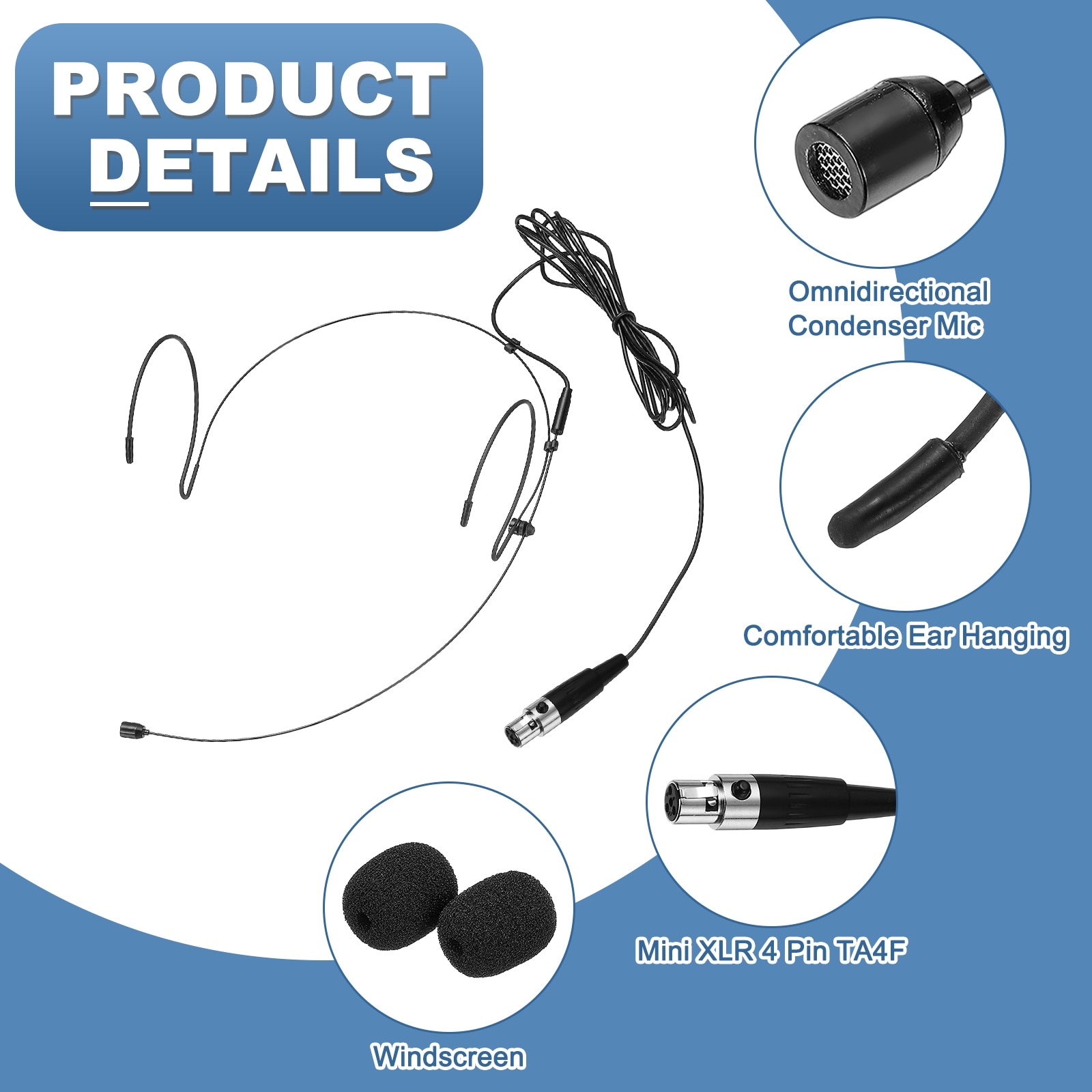 Unique Bargains S26052101UX6081 headphones - View #3