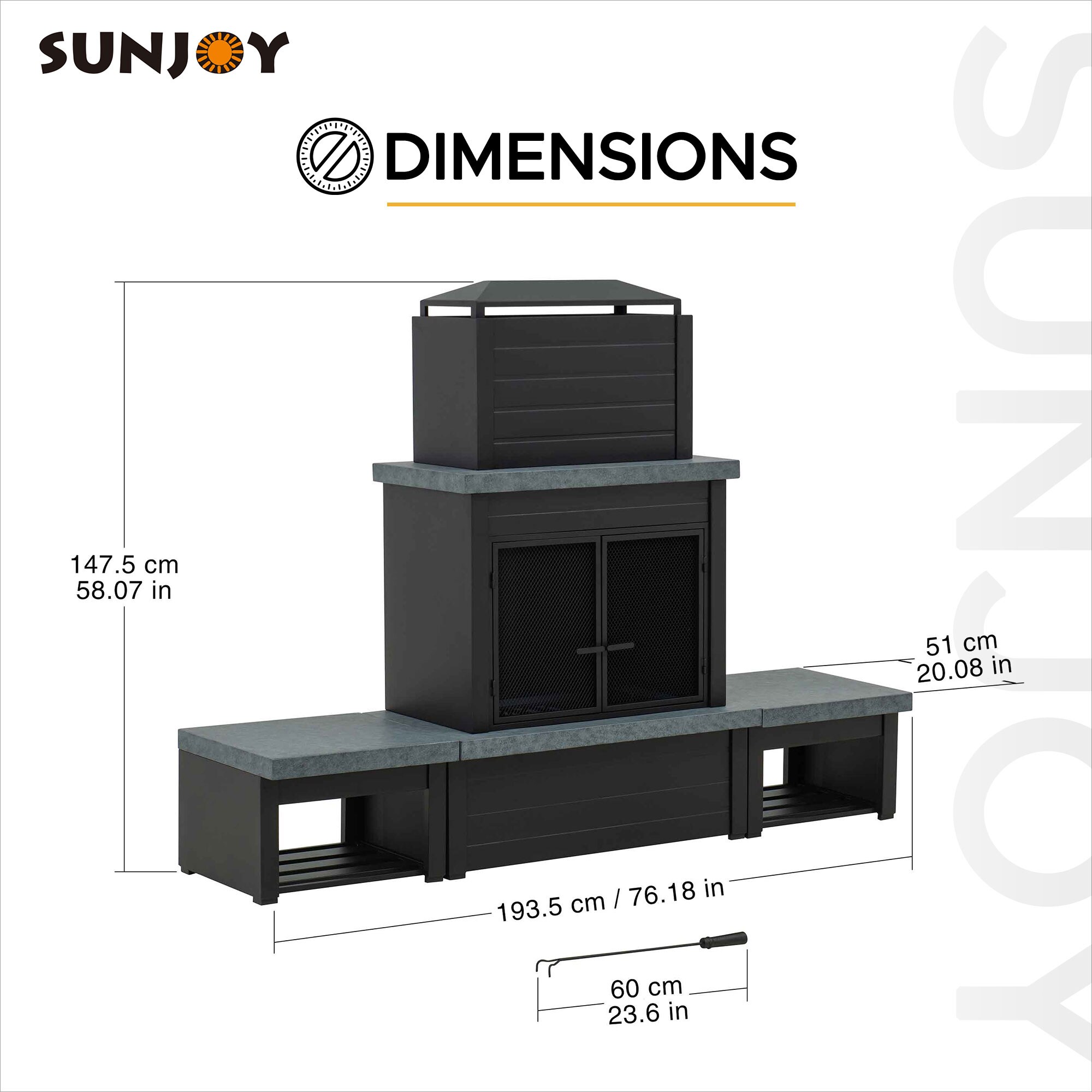 Sunjoy A304004810 Outdoor-Woodburning-Firepits - View #6