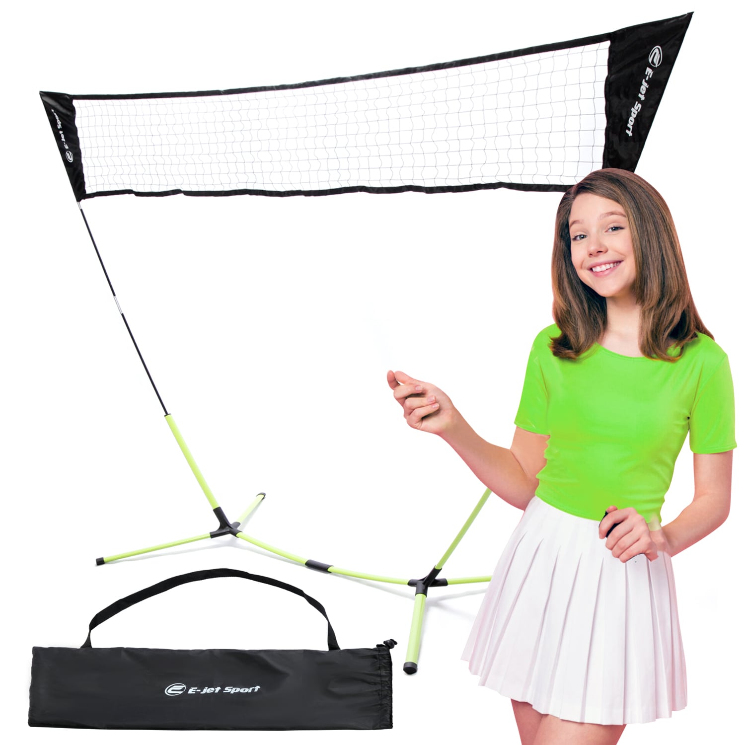 E-jet Sport E-Jet Portable Badminton Net, No Tools Required, Net Only in the Sports Equipment department at Lowes