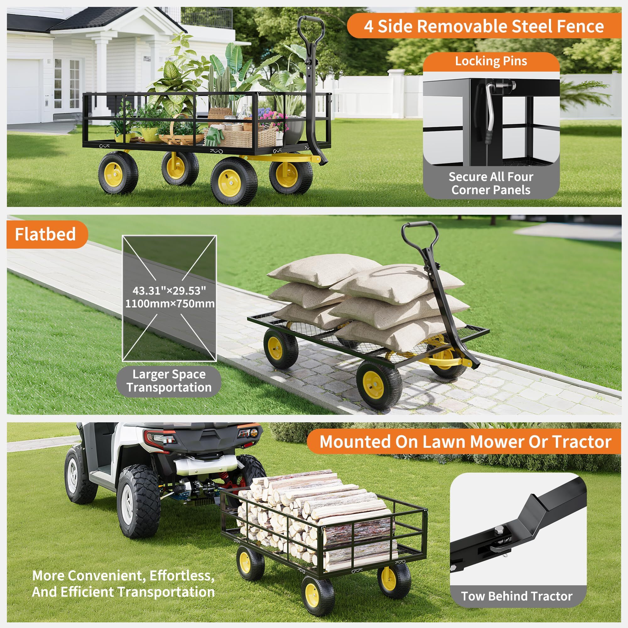 GarveeLife LMYLC-658731 Dump-Cart - View #4