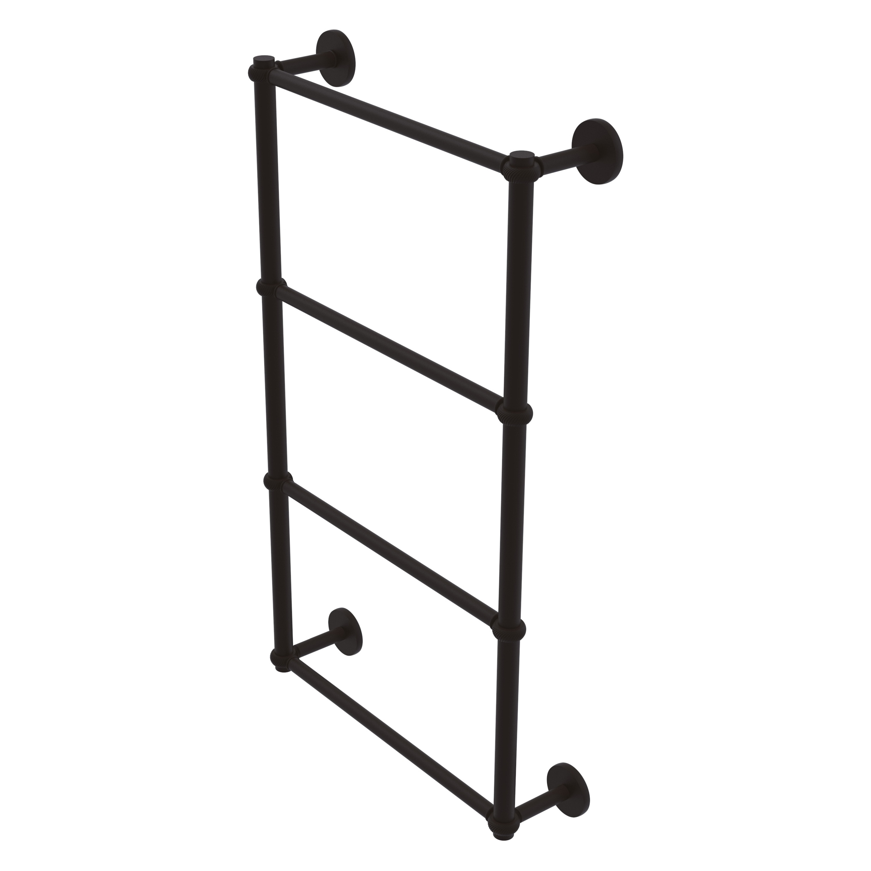 Allied Brass P1000-28T-36-ORB Prestige Skyline 36-in double Oil-rubbed bronze Wall mount 4-tier Towel Bar