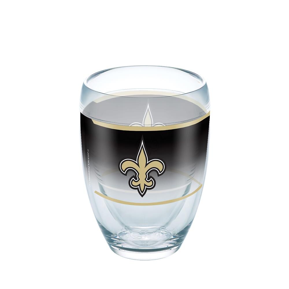 Tervis 1292835 New Orleans Saints NFL 9-fl oz Plastic Stemless Wine Glass