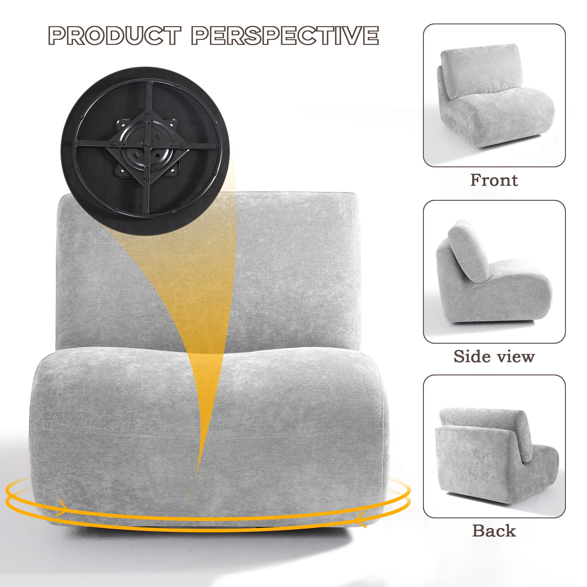 Dreamsidea LS-CH0060-LGRAY chairs - View #13