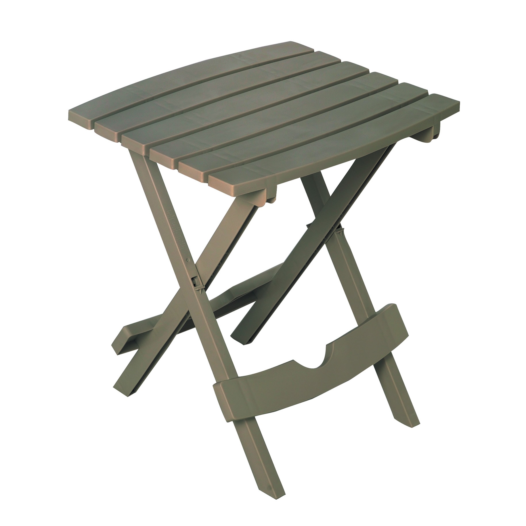 Adams 258502 Quik-Fold Square Outdoor End Table 15.2-in W x 17.4-in L