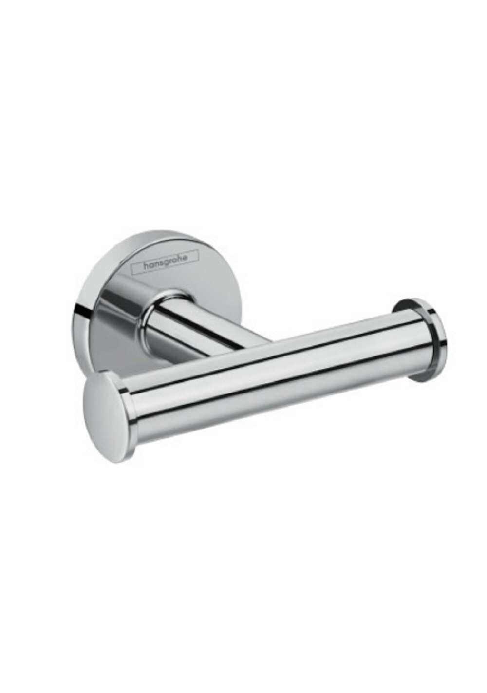 Hansgrohe Logis Chrome Double-Hook Wall Mount Towel Hook in the Towel ...