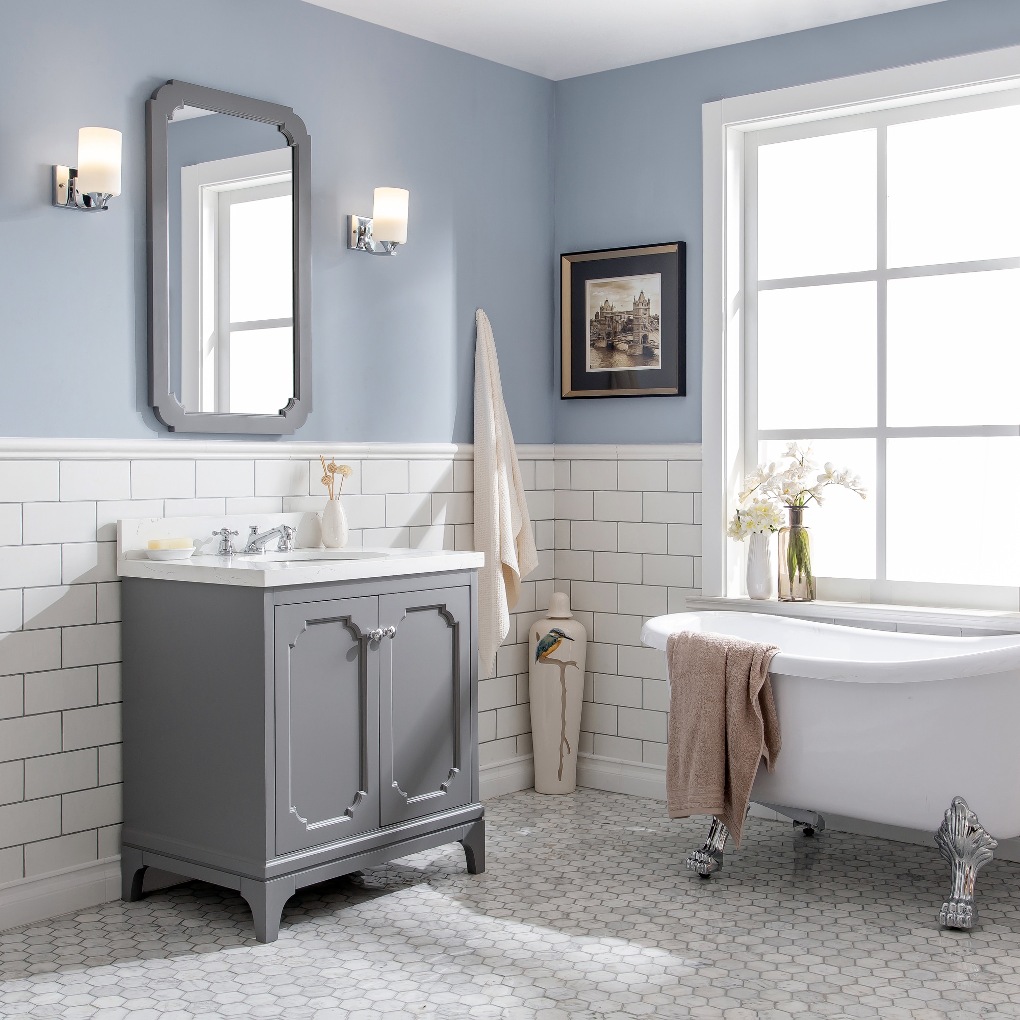 Water Creation VQU030QCCG01 Bath-Vanity-Combo - View #3