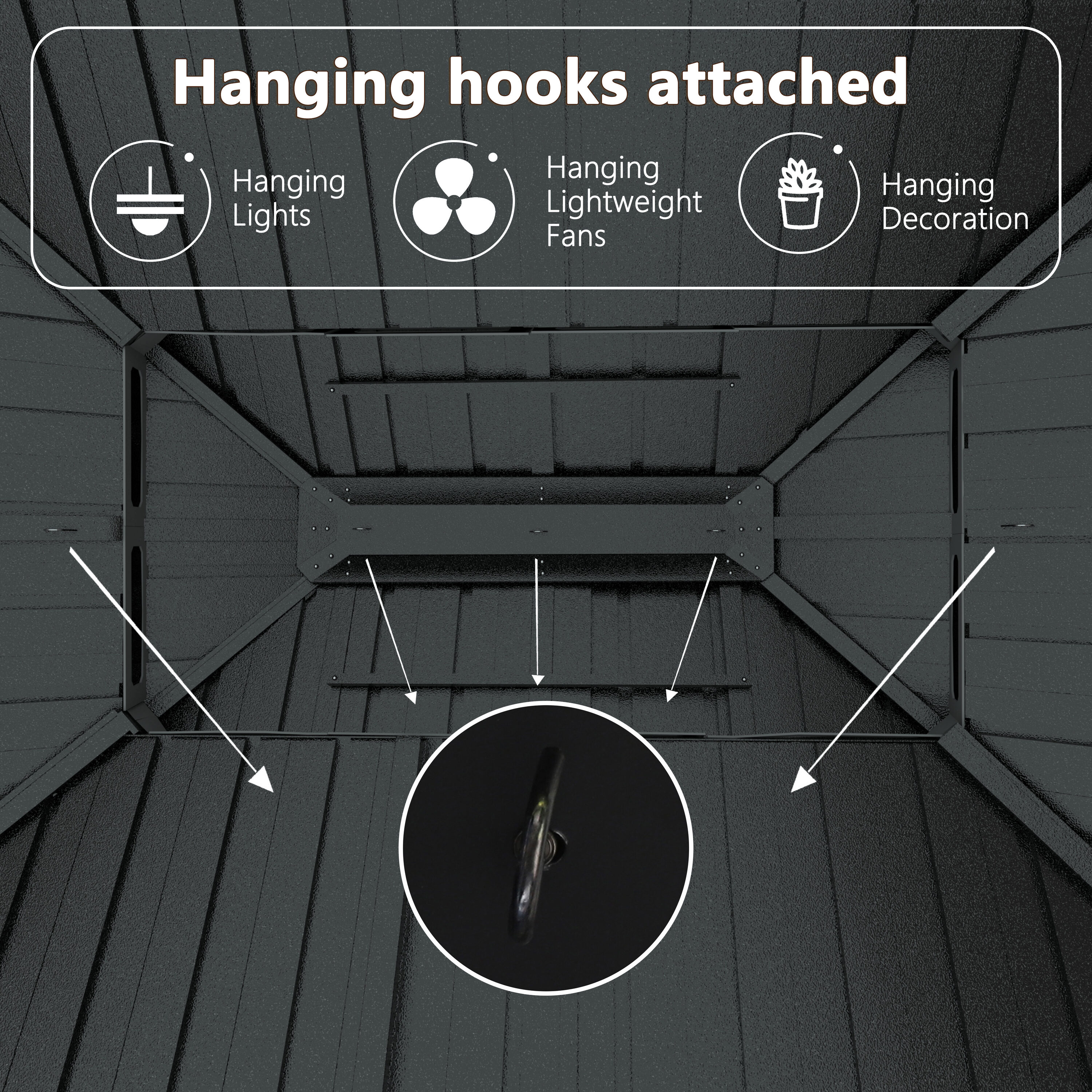 VEIKOUS PG0201-17RT-HS-6BX-1 Wood-Resin-Gazebos - View #11