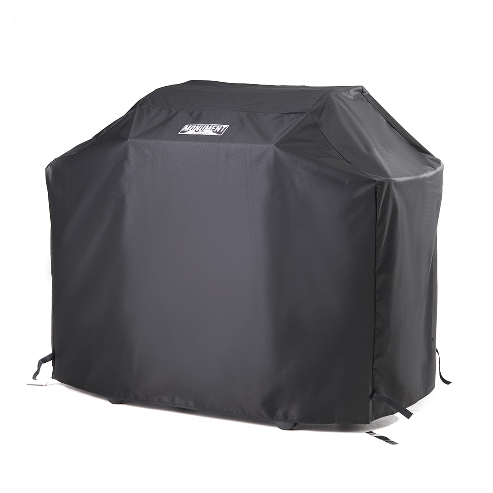54 in BBQ Grill Cover Weather-Resistant with Rugged Nylon and PVC Blend Black 