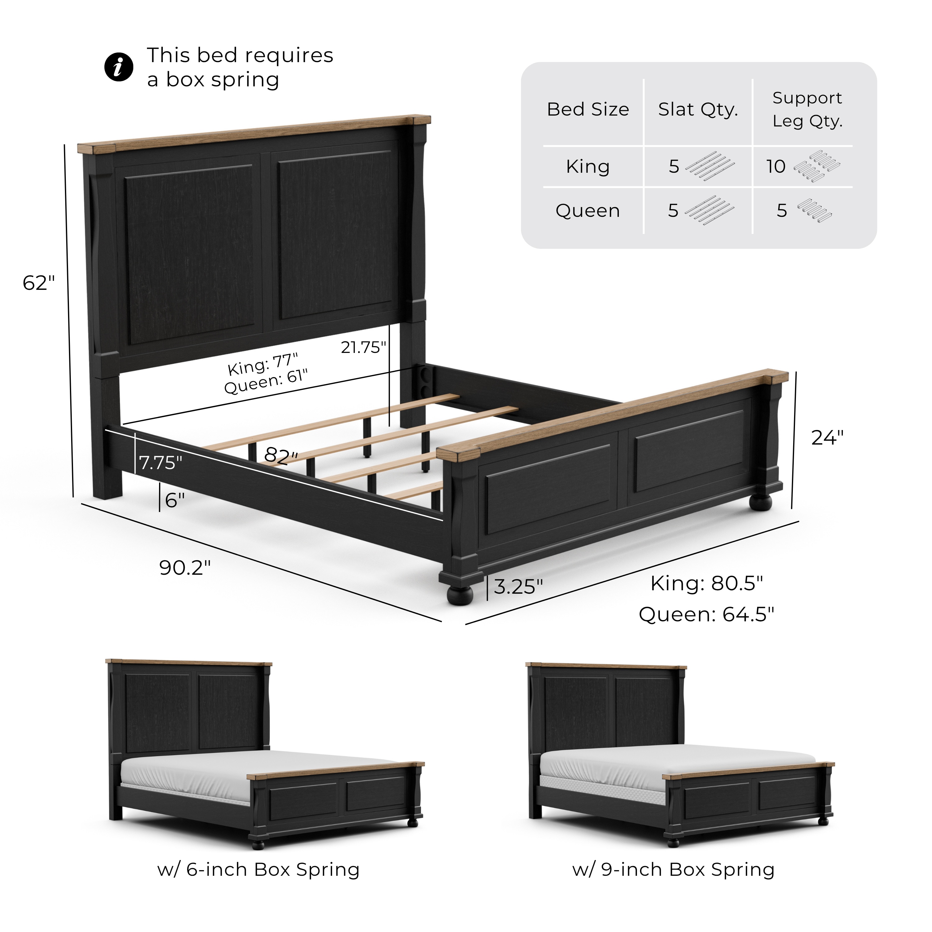 Furniture of America 79009BK-EK-2NS1 Bedroom-Sets - View #3