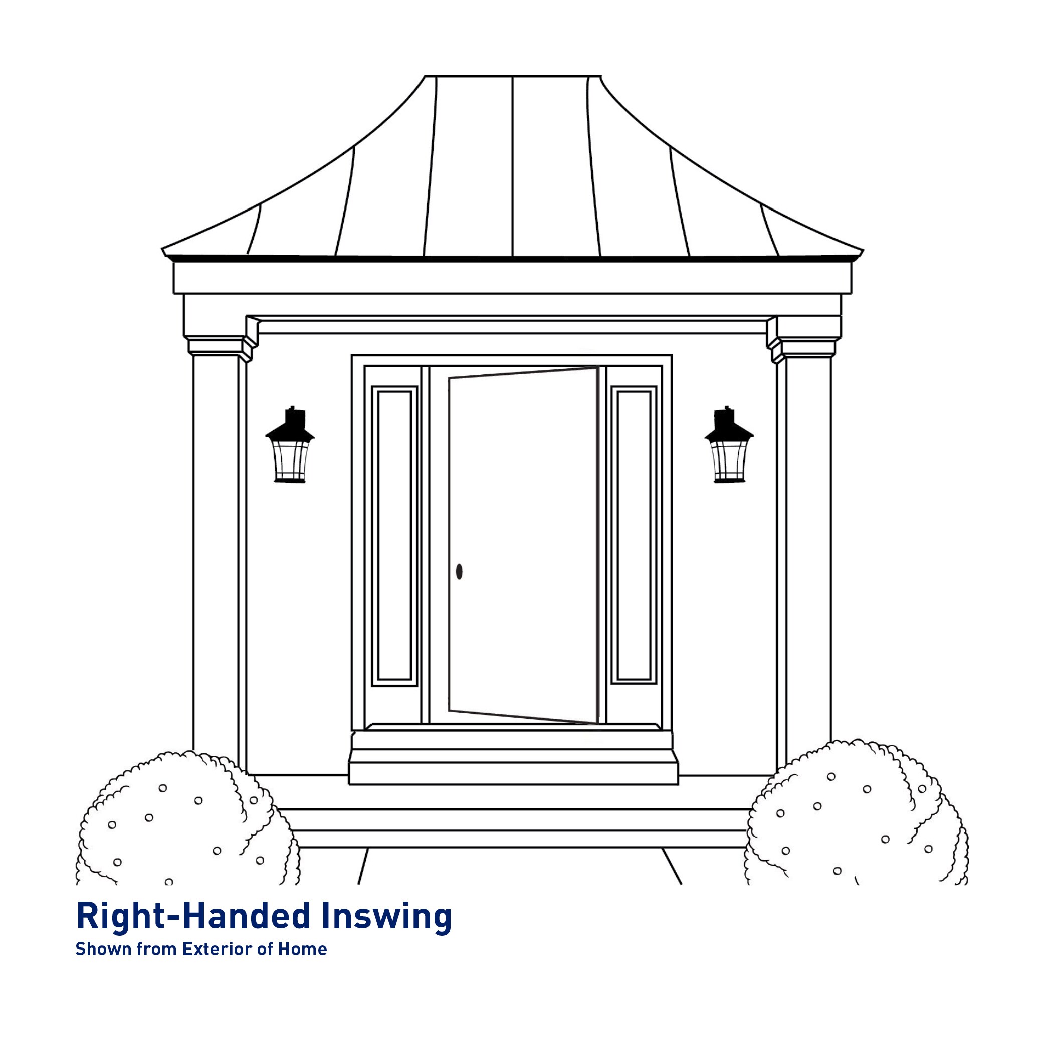 Therma-Tru Benchmark Doors 36-in X 80-in Fiberglass 3/4 Lite Right-Hand ...