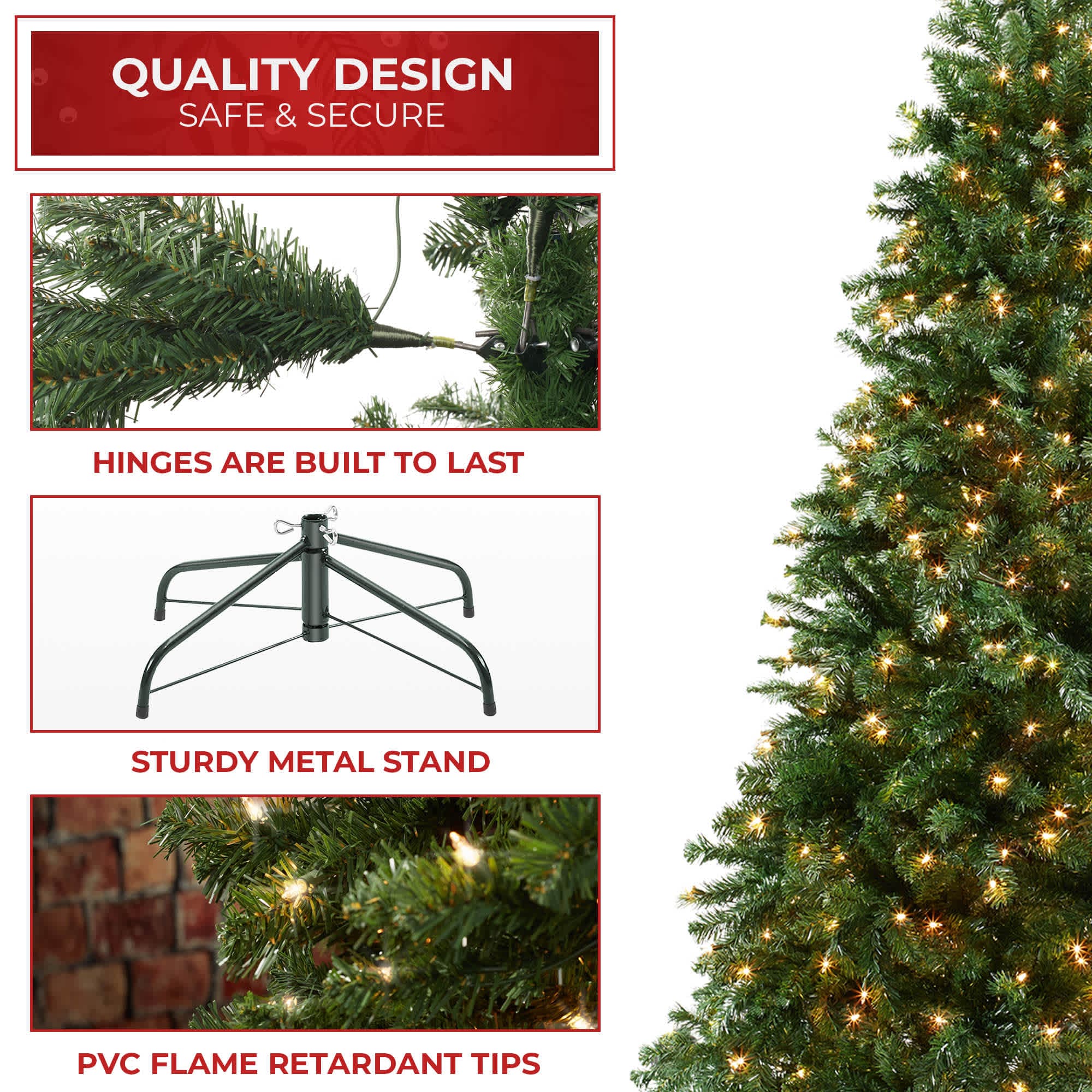 Casafield SZN-TR-129L Artificial-Christmas-Trees - View #5