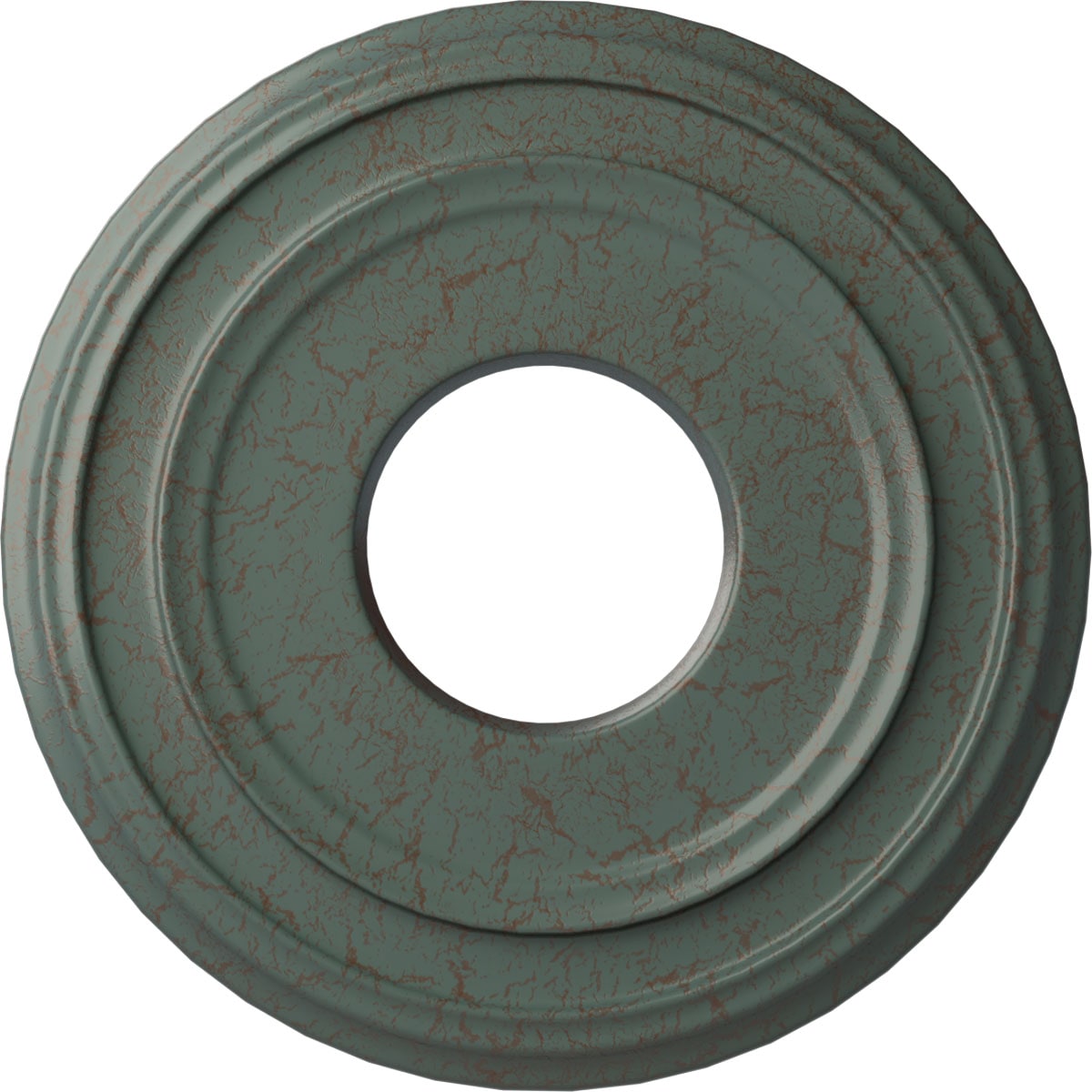 Ekena Millwork CM12CLCBC Classic 12.375-in W x 12.375-in L Painted Cloud Burst Crackle Polyurethane Whole Ceiling Medallion